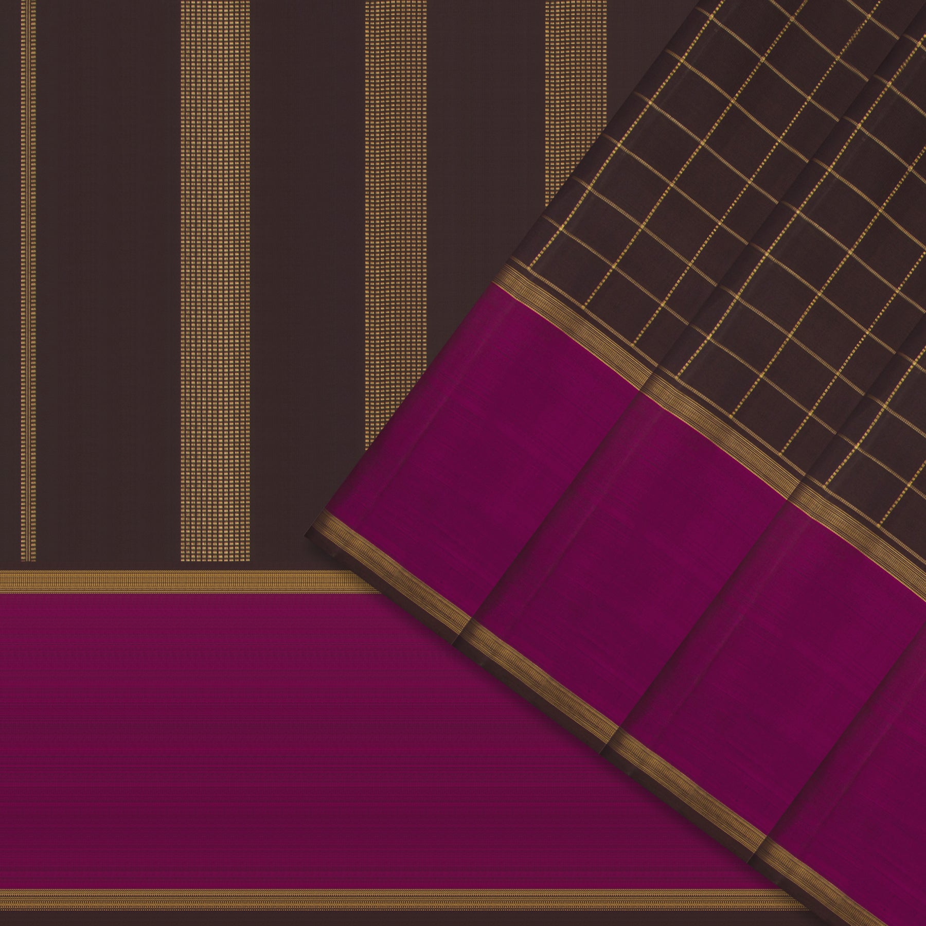 Kanakavalli Kanjivaram Silk Sari 25-599-HS001-01276 - Cover View 