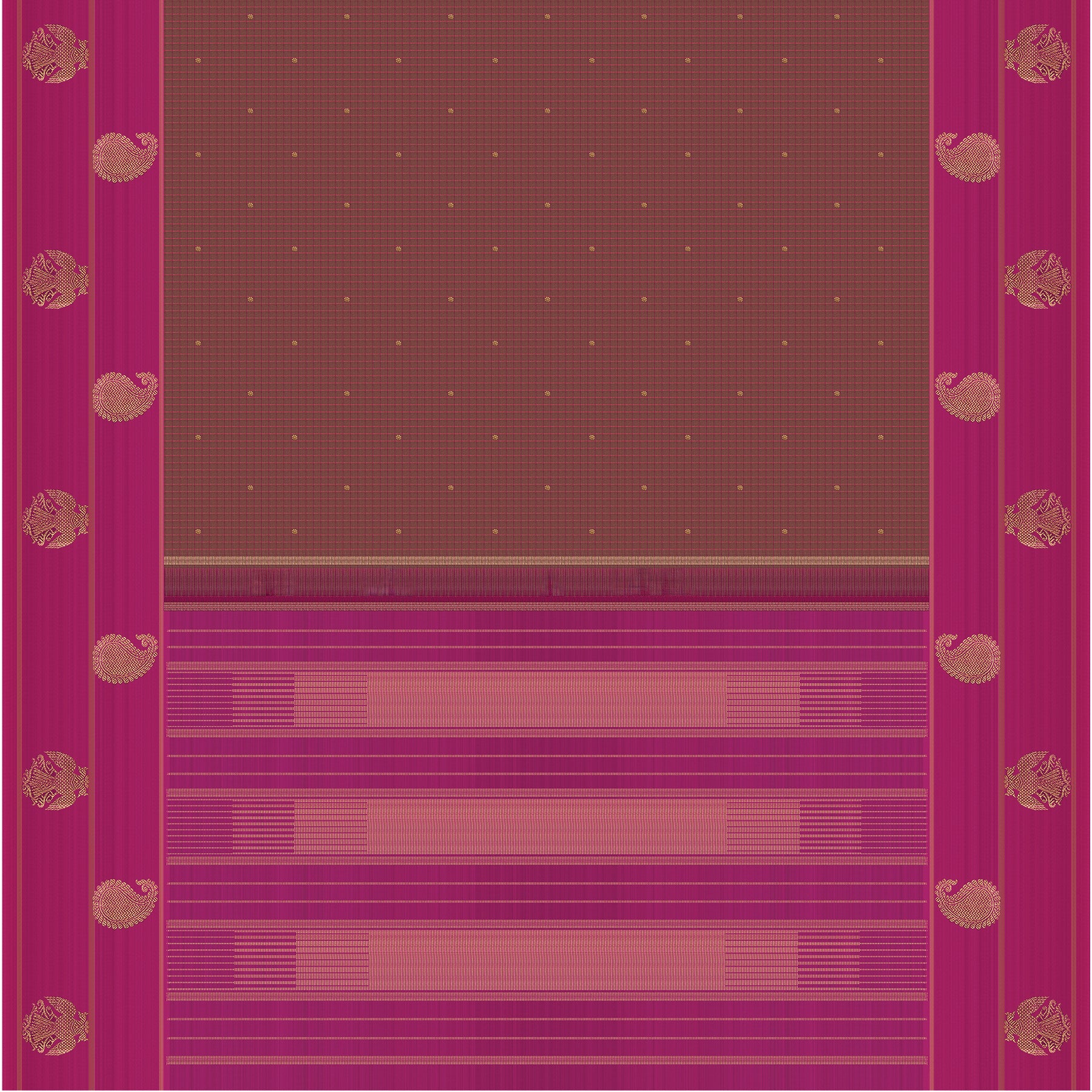 Kanakavalli Kanjivaram Silk Sari 25-599-HS001-01850 - Full View