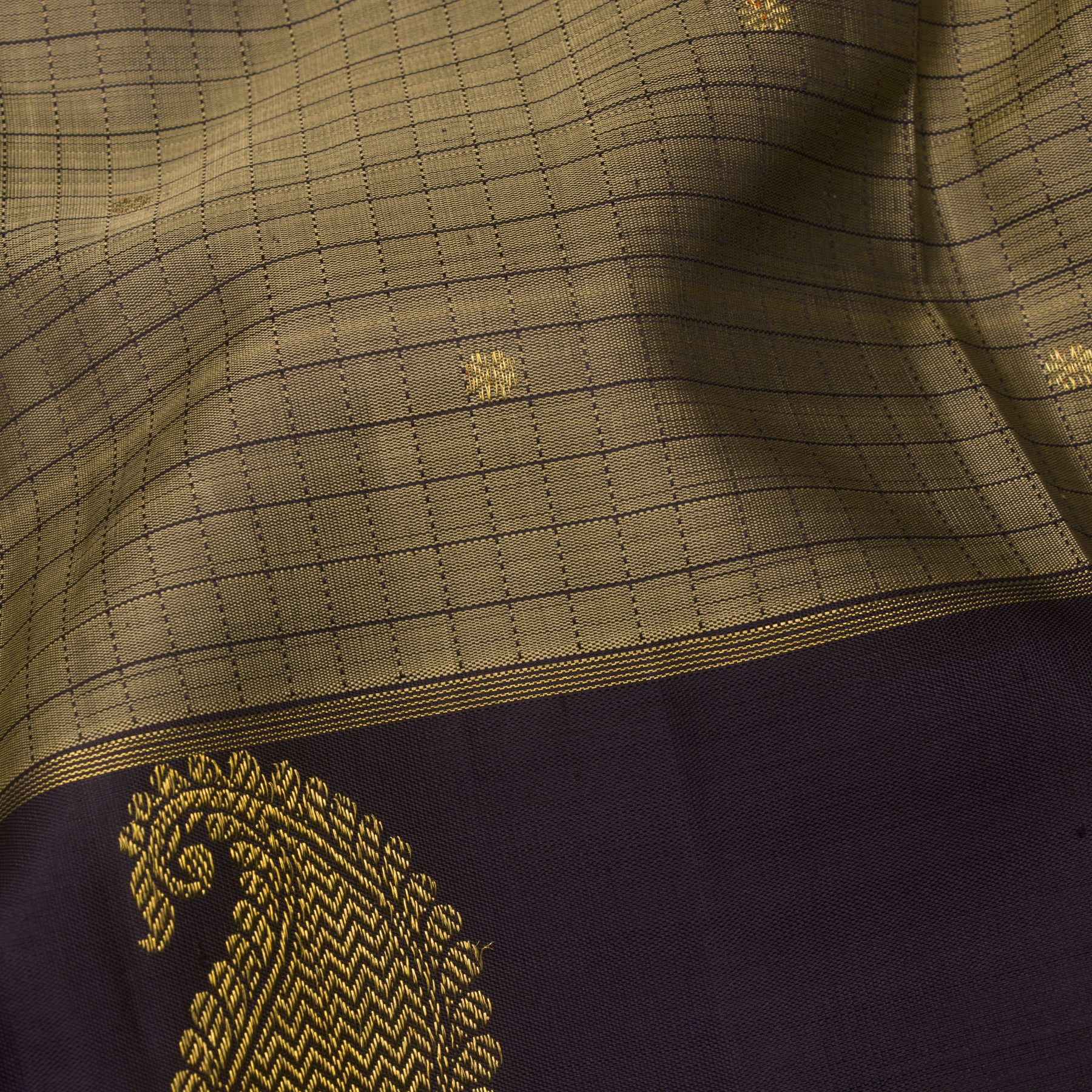 Kanakavalli Kanjivaram Silk Sari 25-599-HS001-02565 - Fabric View
