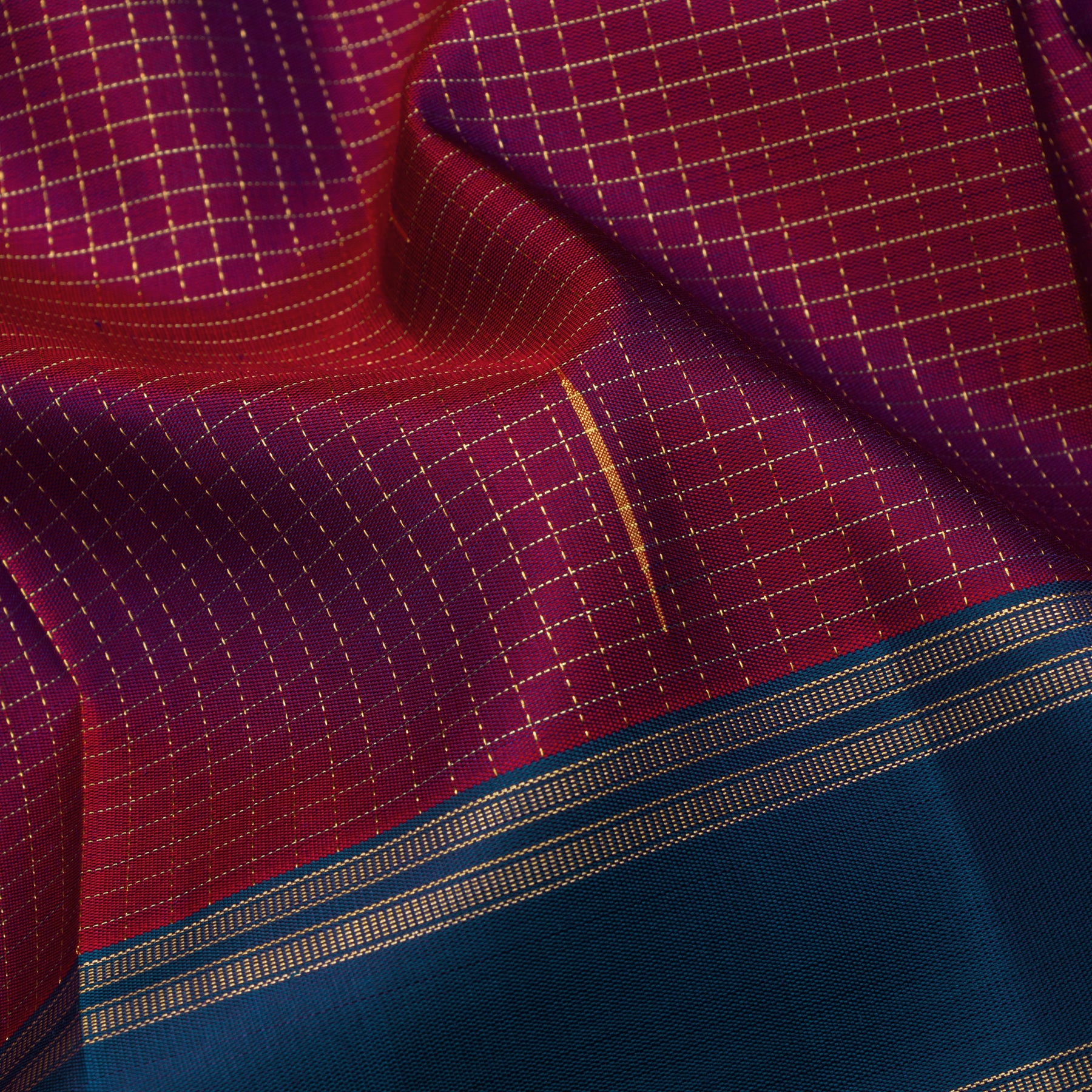 Kanakavalli Kanjivaram Silk Sari 25-599-HS001-02592 - Fabric View