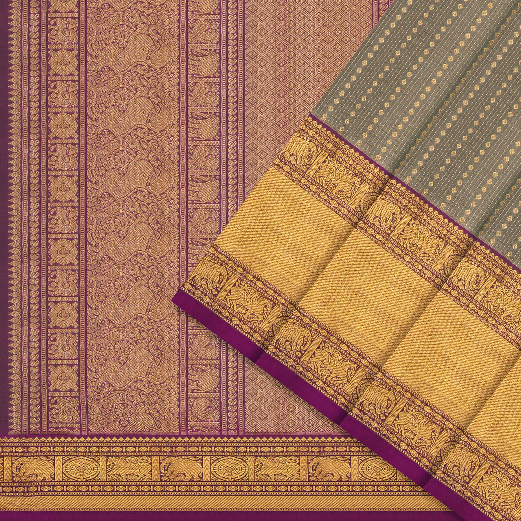 Kanakavalli Kanjivaram Silk Sari 25-599-HS001-02594 - Cover View
