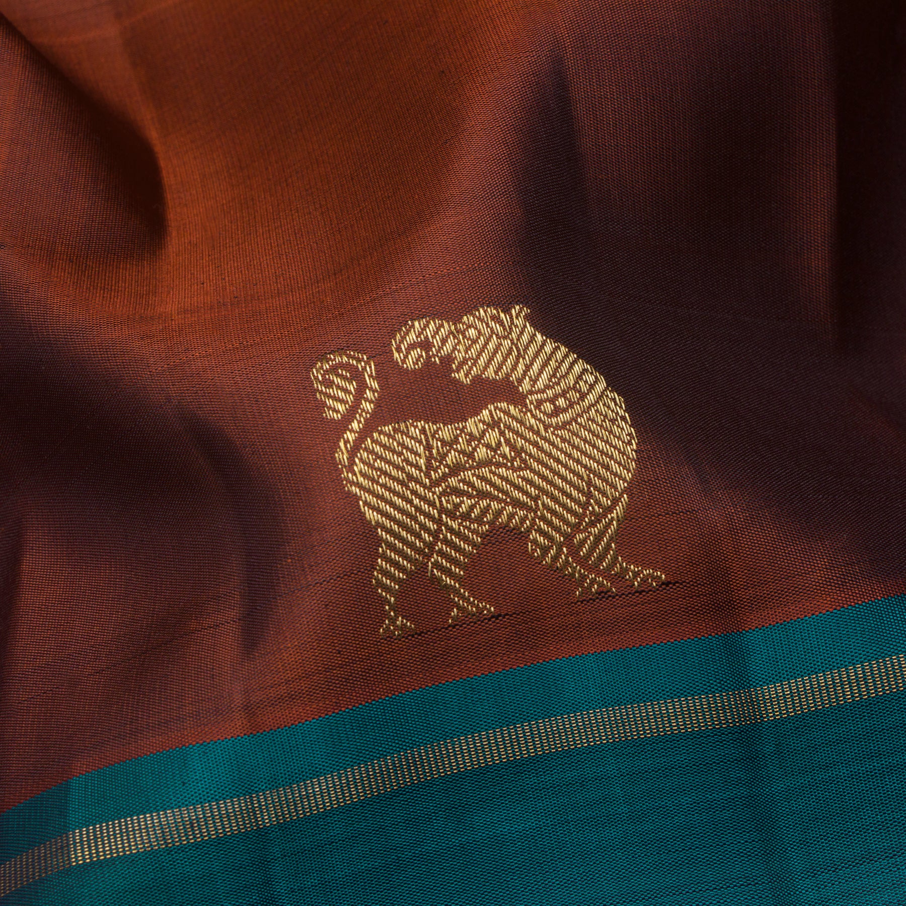Kanakavalli Kanjivaram Silk Sari 25-599-HS001-03576 - Fabric View