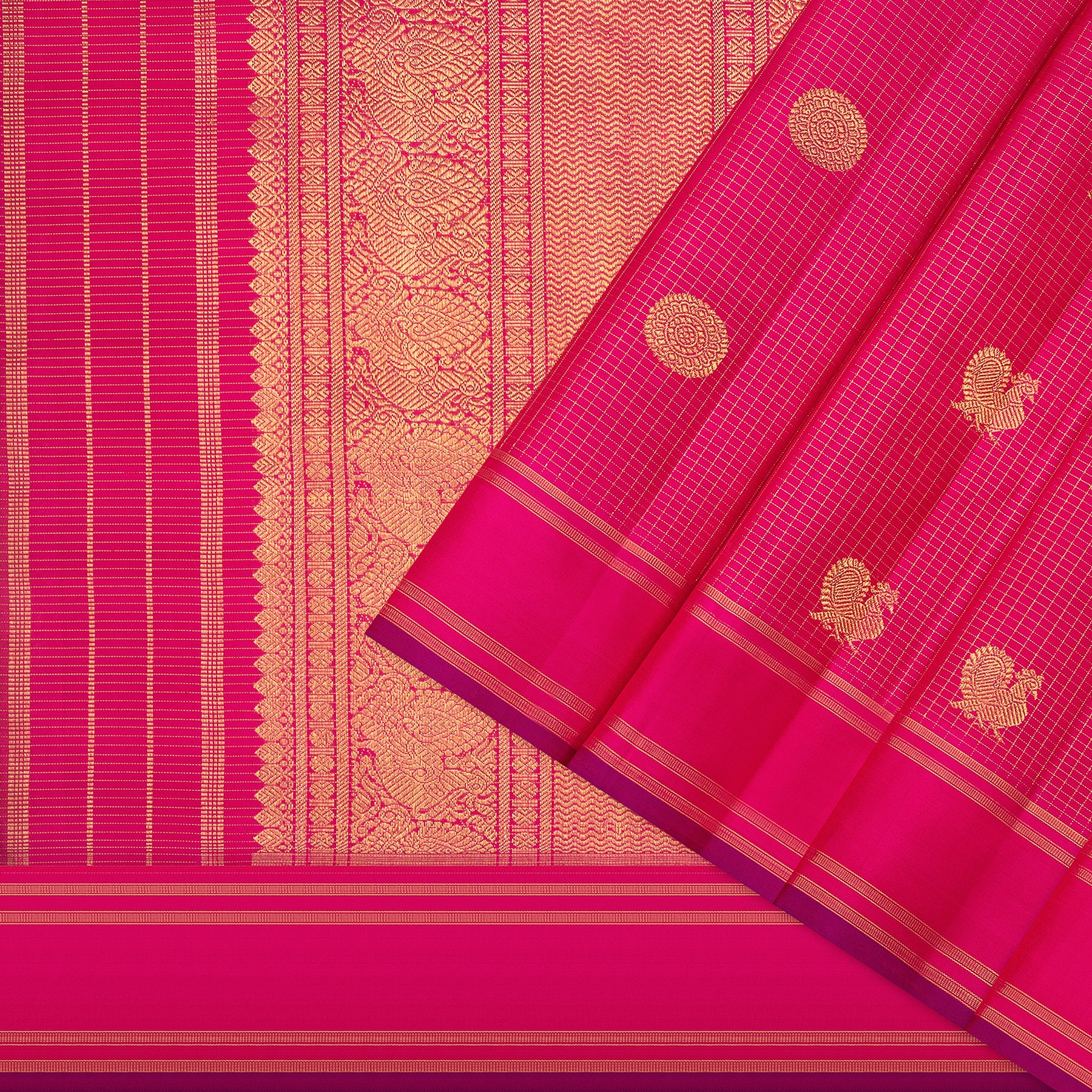 Kanakavalli Kanjivaram Silk Sari 25-599-HS001-03742 - Cover View 