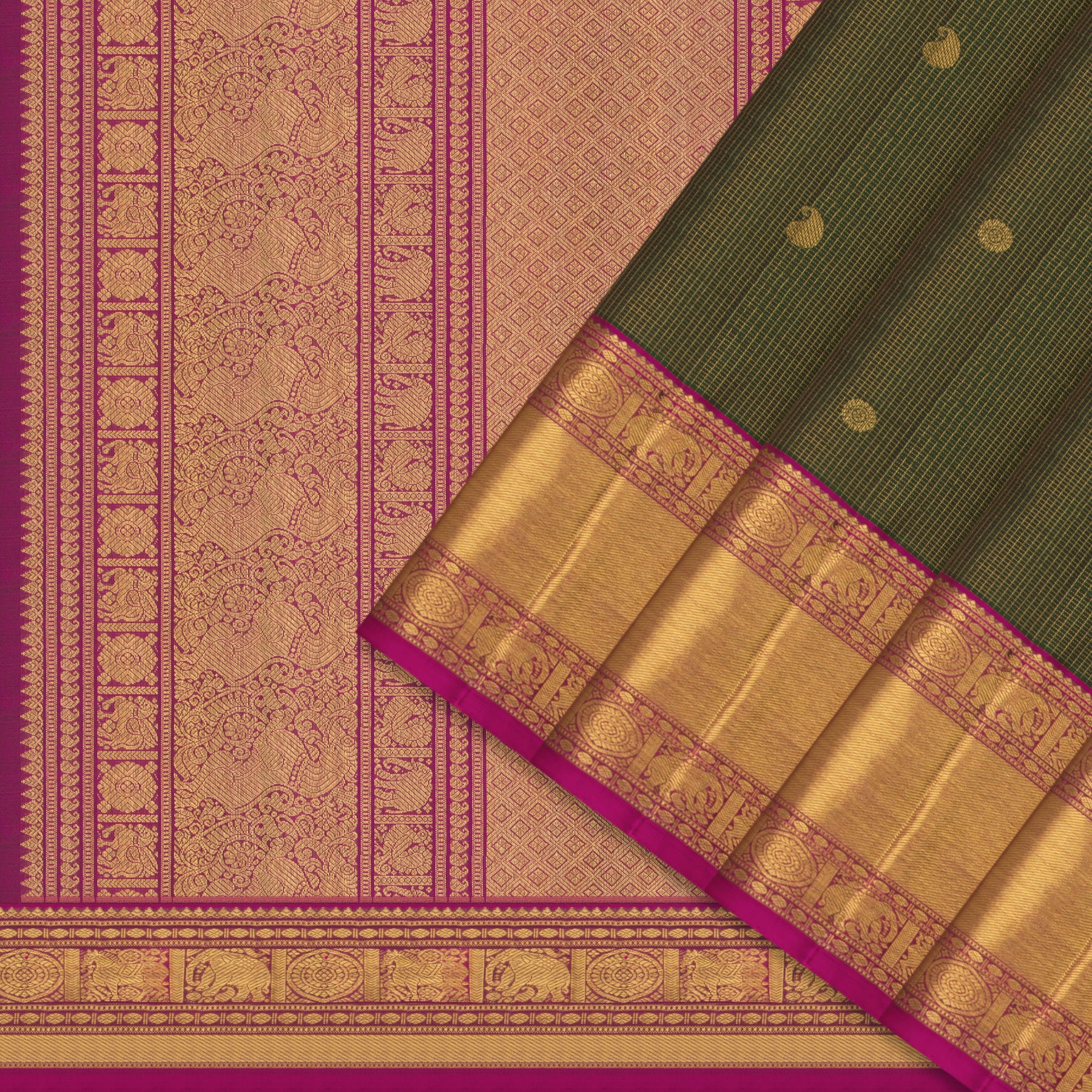 Kanakavalli Kanjivaram Silk Sari 25-599-HS001-03809 - Cover View