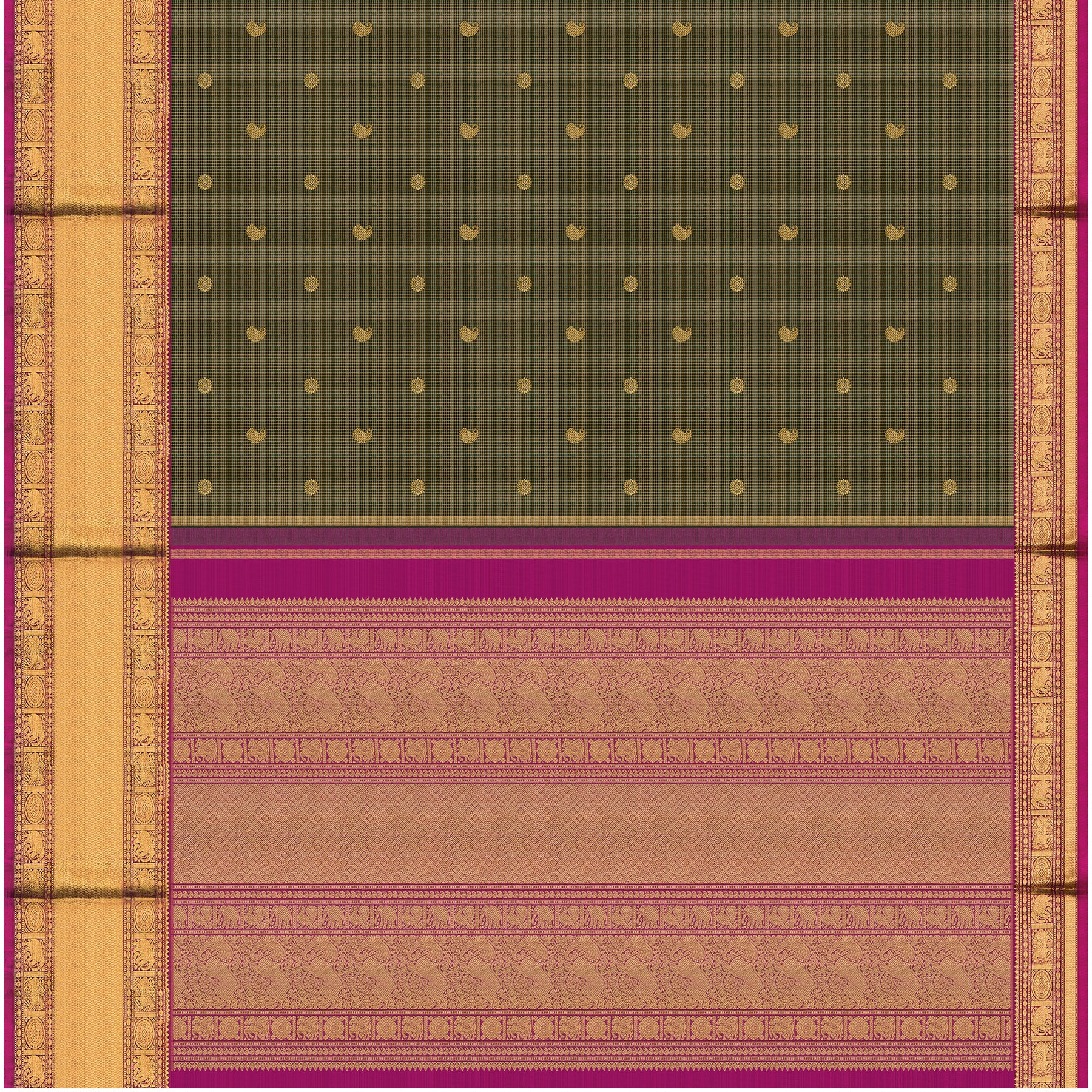 Kanakavalli Kanjivaram Silk Sari 25-599-HS001-03809 - Full View