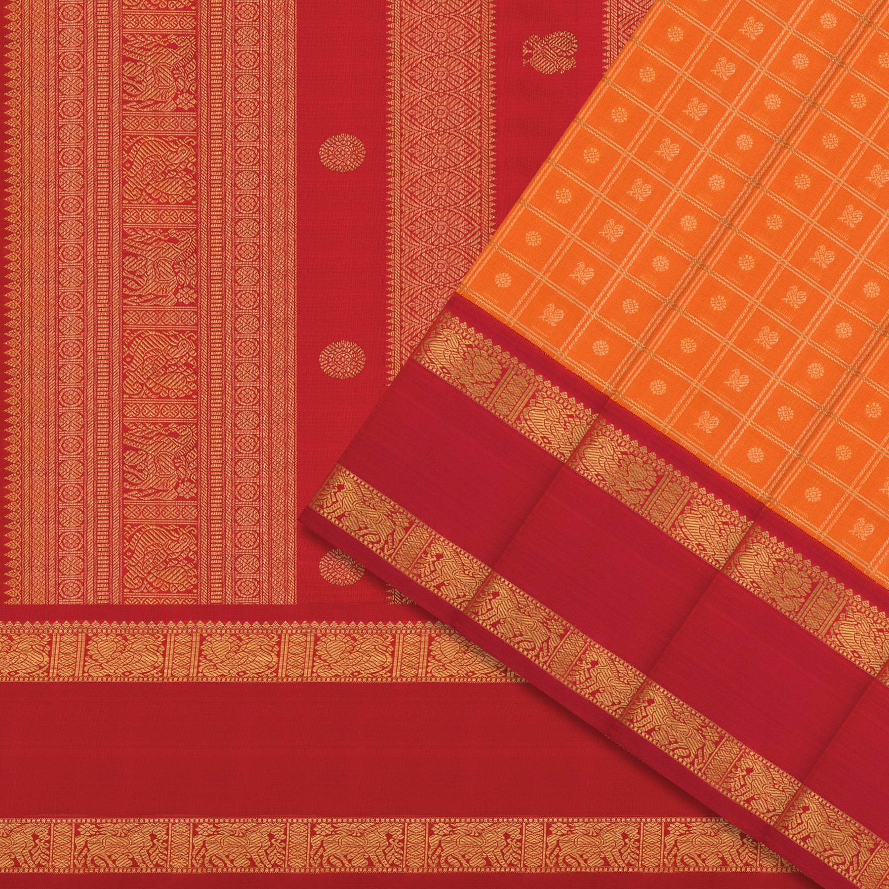 Kanakavalli Kanjivaram Silk Sari 25-599-HS001-04987 - Cover View