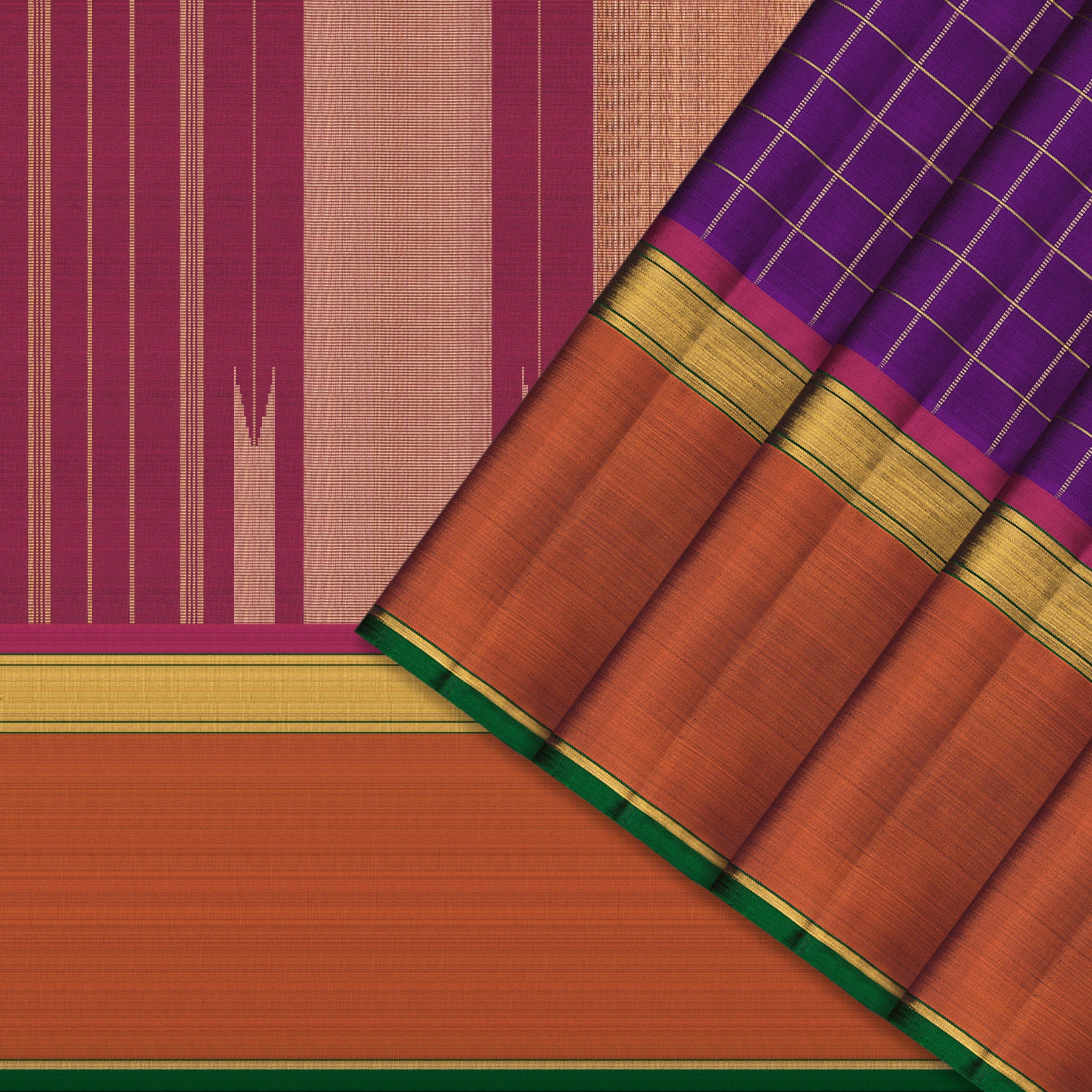 Kanakavalli Kanjivaram Silk Sari 25-599-HS001-06695 - Cover View