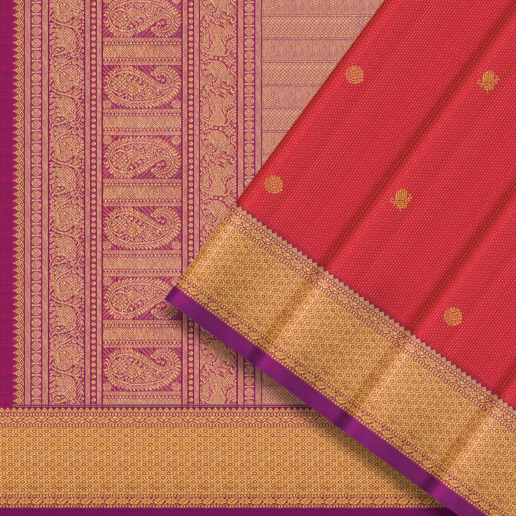 Kanakavalli Kanjivaram Silk Sari 25-599-HS001-06720 - Cover View