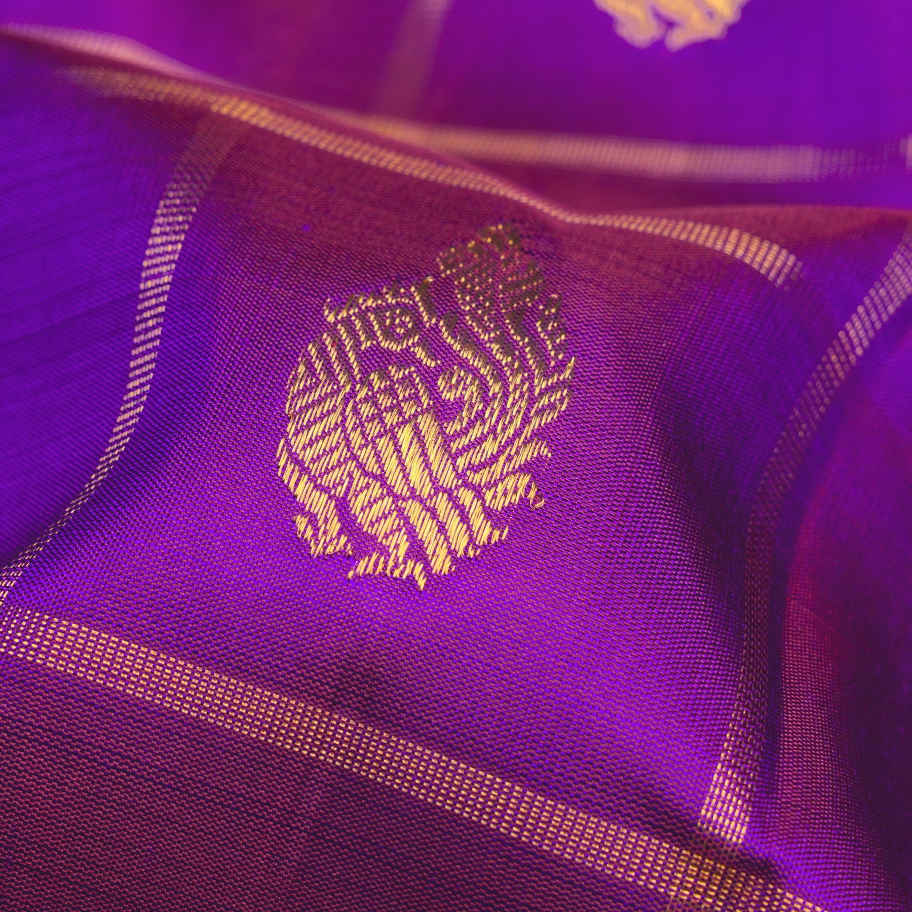 Kanakavalli Kanjivaram Silk Sari 25-599-HS001-07602 - Fabric View