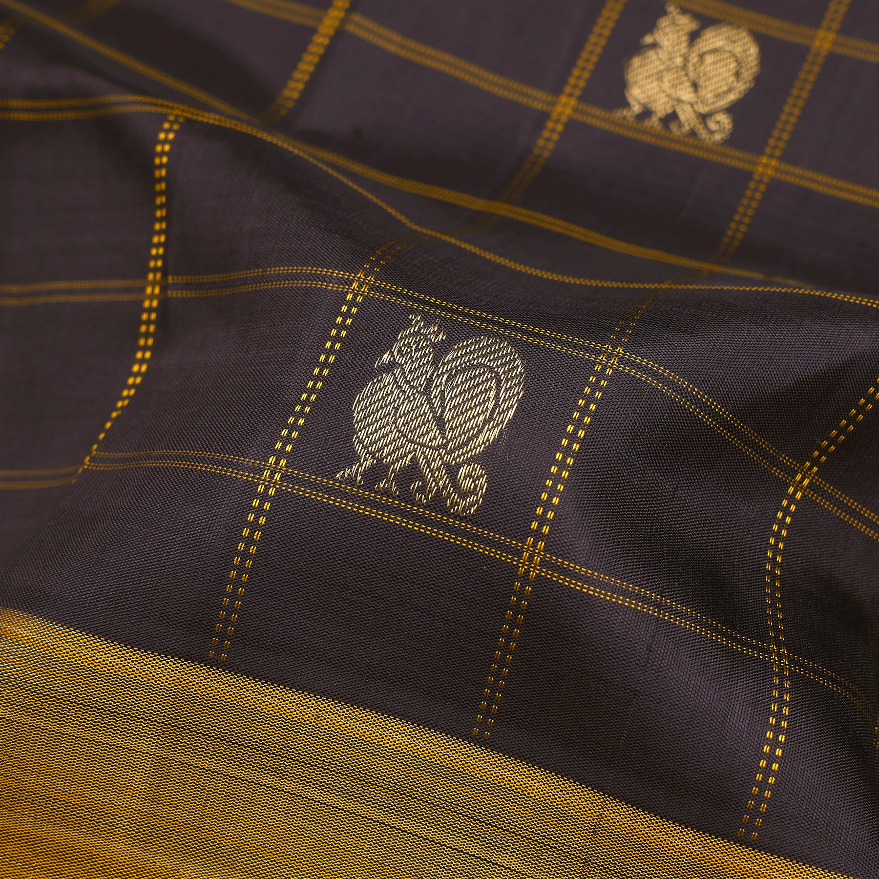 Kanakavalli Kanjivaram Silk Sari 25-599-HS001-07605 - Fabric View