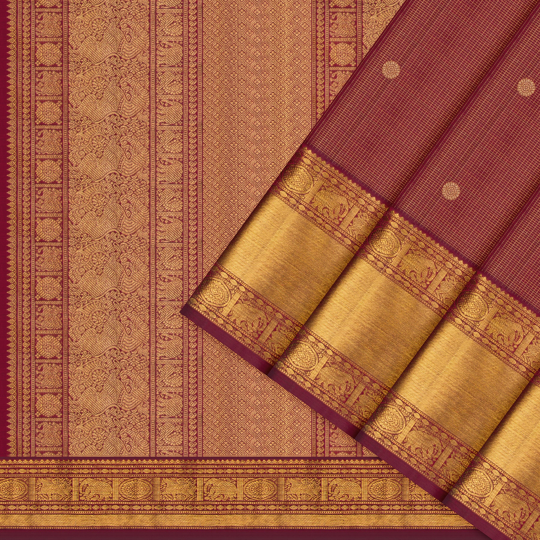 Kanakavalli Kanjivaram Silk Sari 25-599-HS001-08394 - Cover View