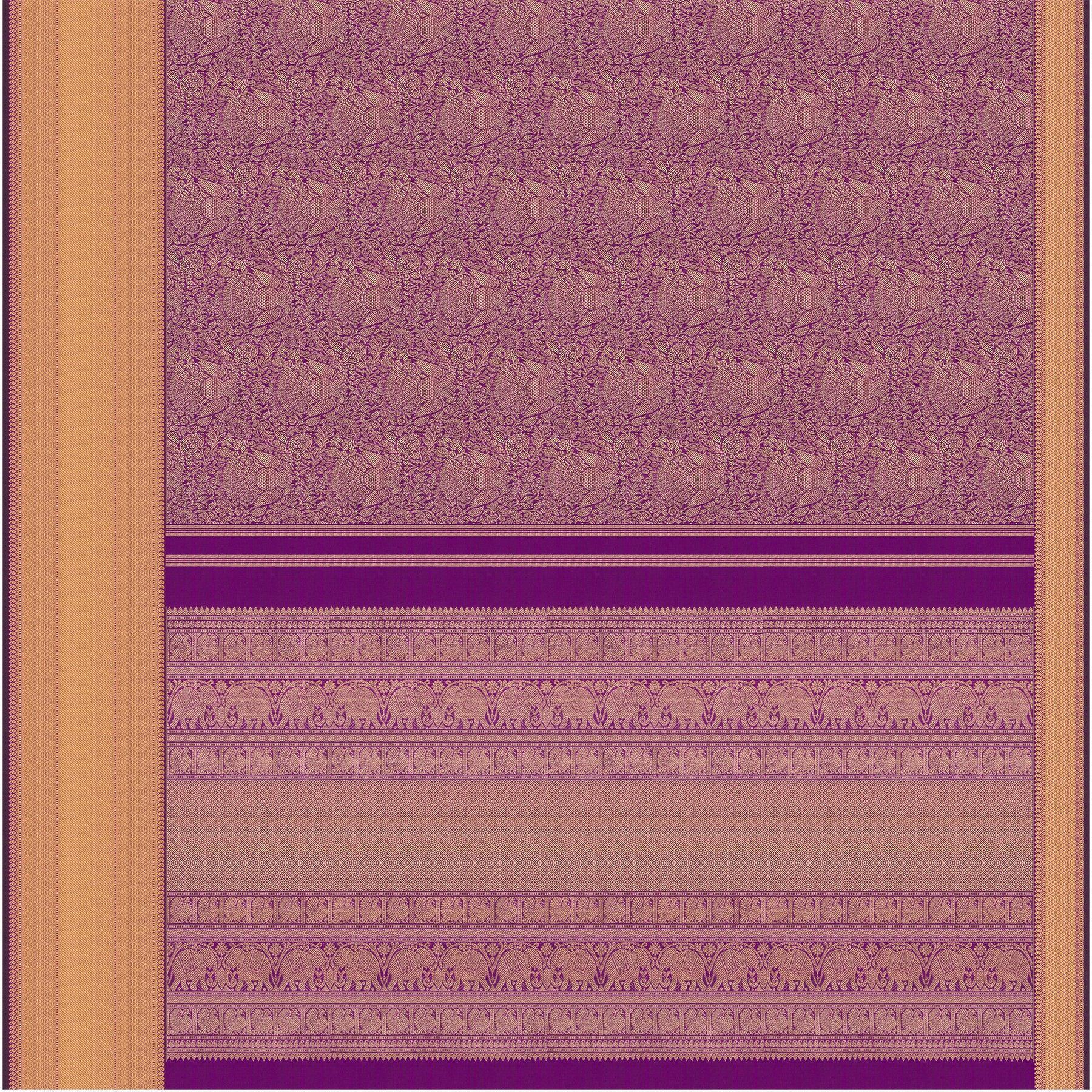 Kanakavalli Kanjivaram Silk Sari 25-599-HS001-09356 - Full View