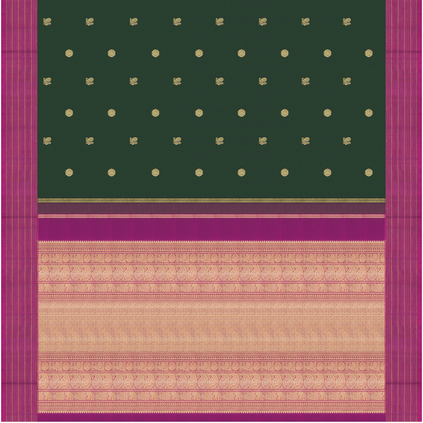 Kanakavalli Kanjivaram Silk Sari 25-599-HS001-09391 - Full View