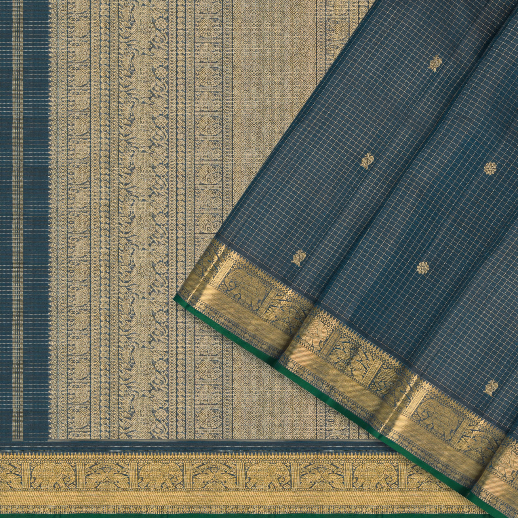 Kanakavalli Kanjivaram Silk Sari 25-599-HS001-09422 - Cover View