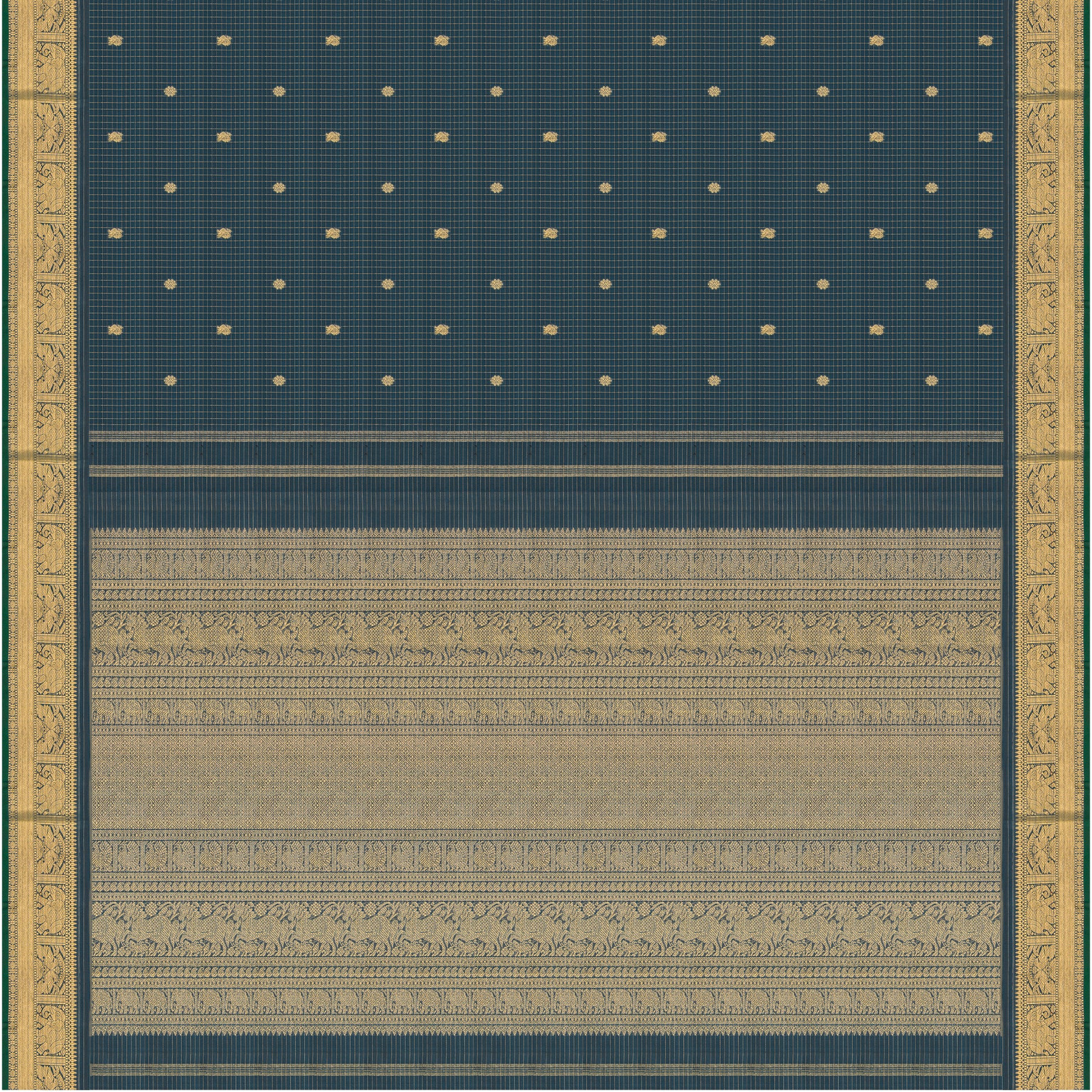 Kanakavalli Kanjivaram Silk Sari 25-599-HS001-09422 - Full View