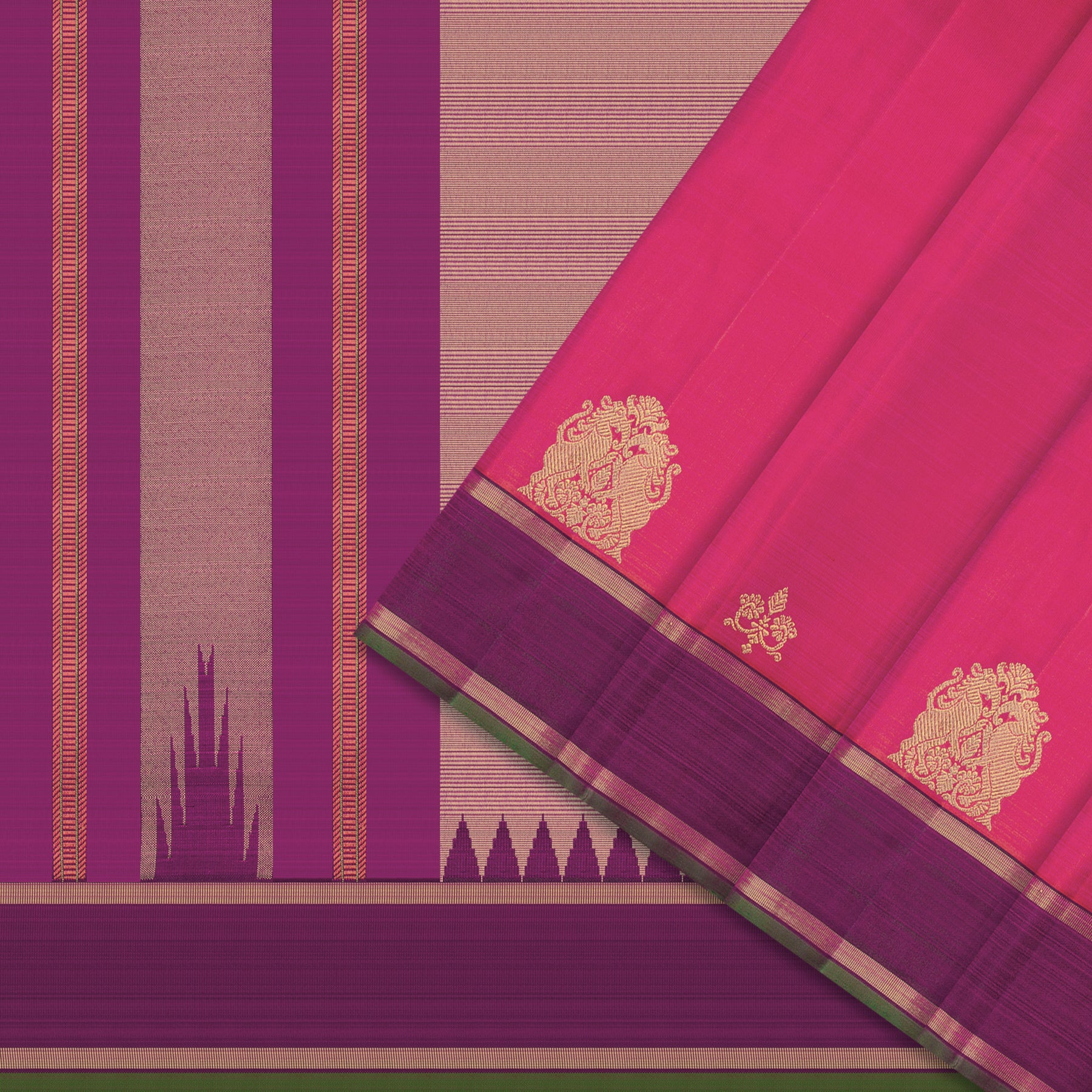 Kanakavalli Kanjivaram Silk Sari 25-595-HS001-09533 - Cover View