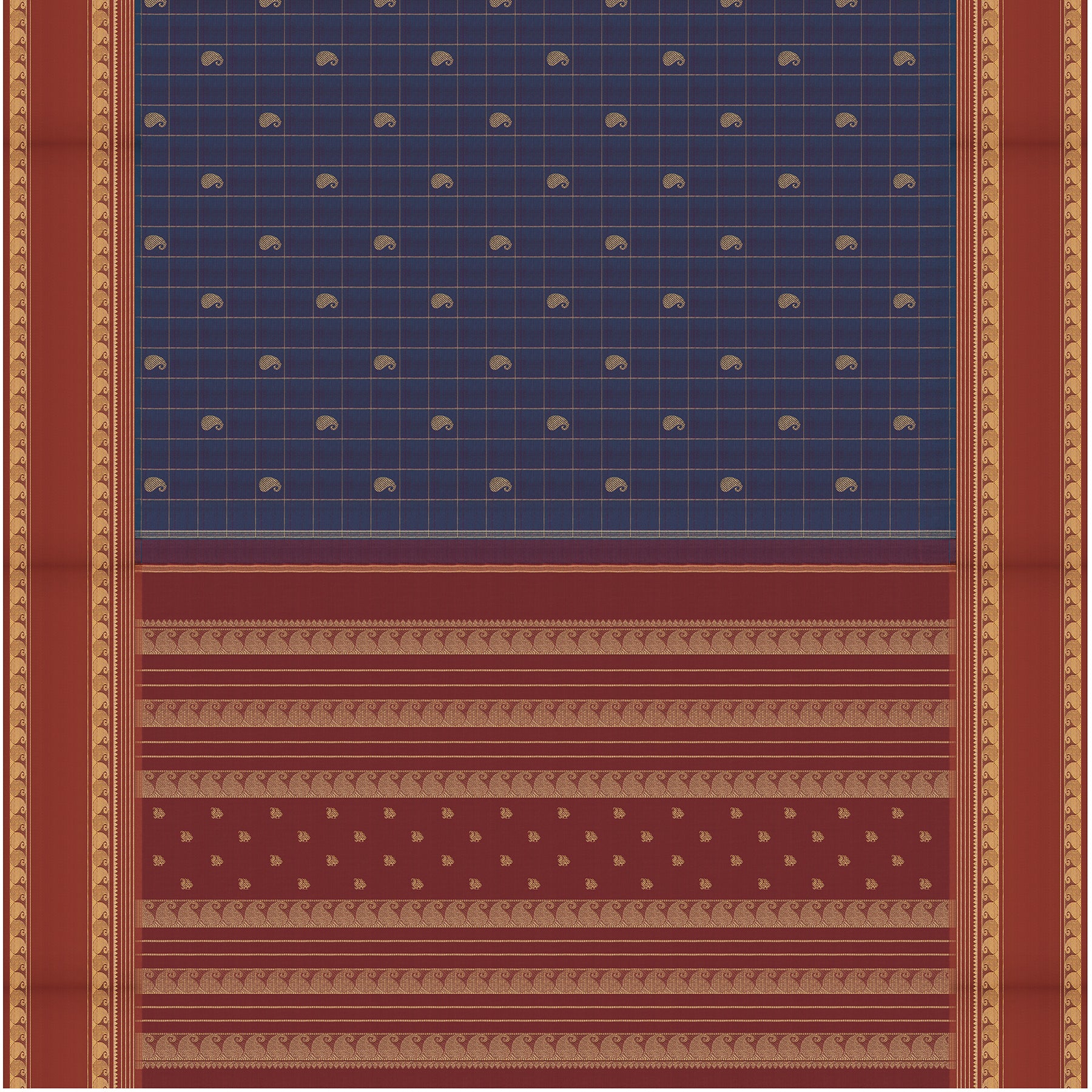 Kanakavalli Kanjivaram Silk Sari 25-599-HS001-09933 - Full View