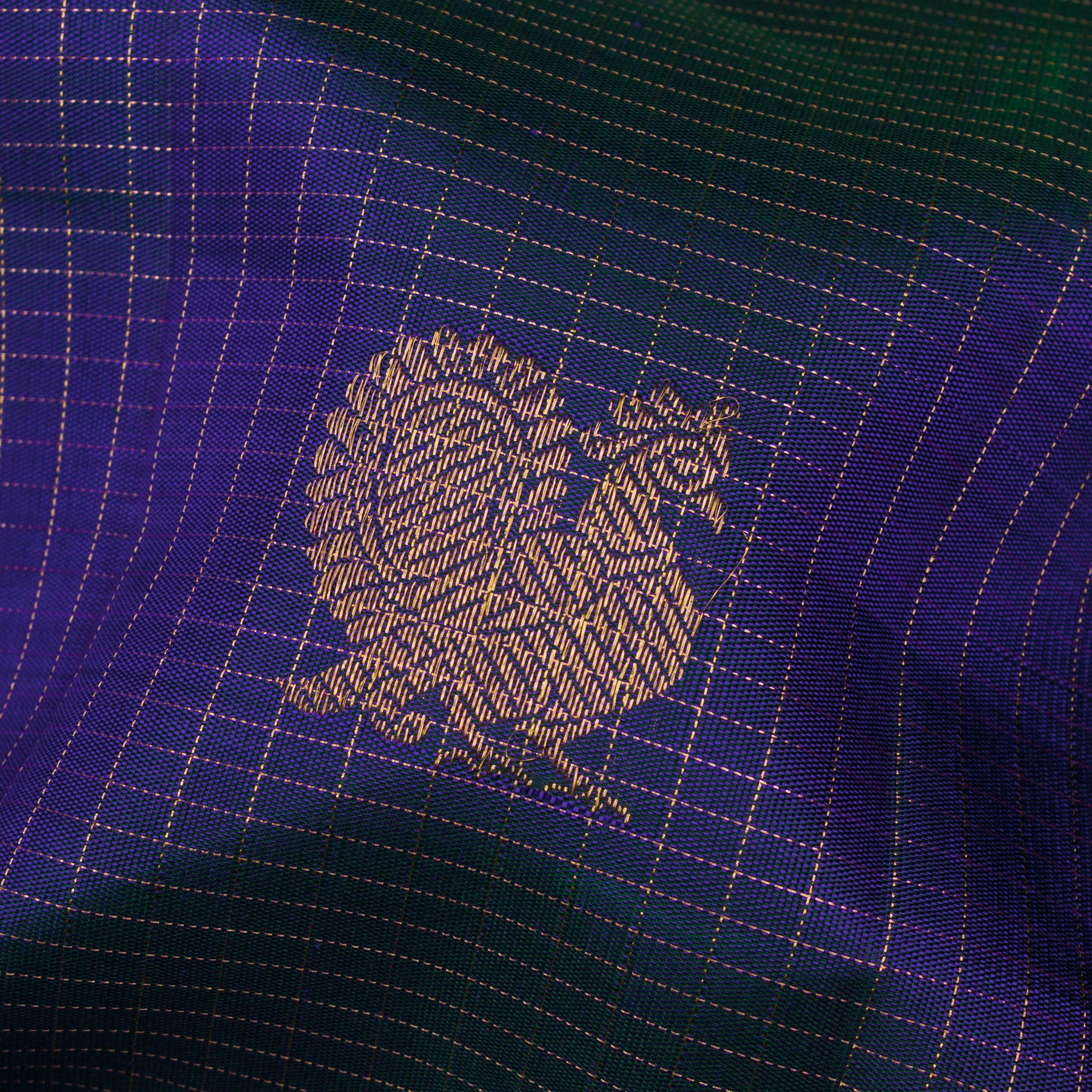 Kanakavalli Kanjivaram Silk Sari 25-599-HS001-09940 - Fabric View