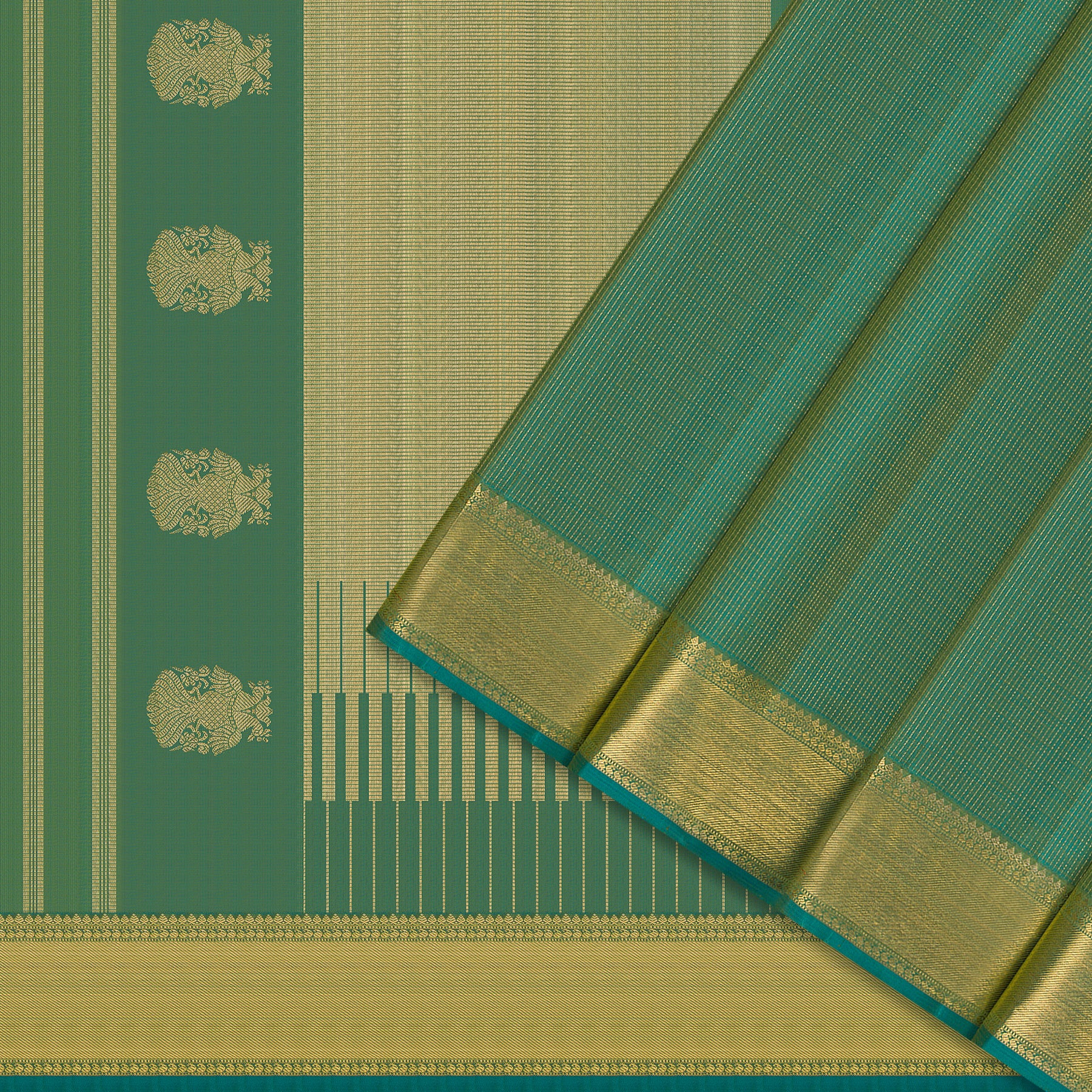 Kanakavalli Kanjivaram Silk Sari 25-599-HS001-09950 - Cover View