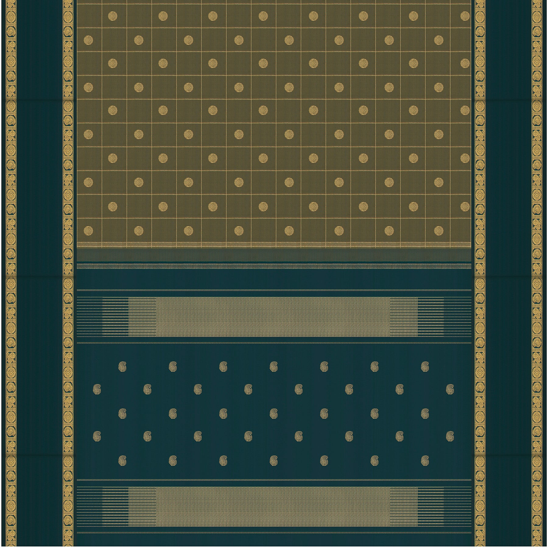Kanakavalli Kanjivaram Silk Sari 25-599-HS001-09976 - Full View