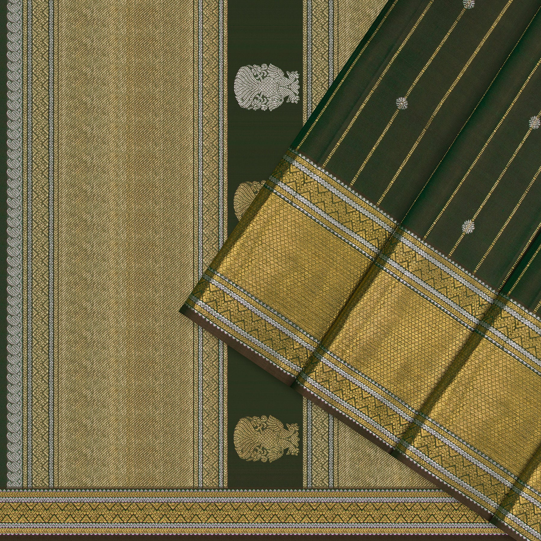 Kanakavalli Kanjivaram Silk Sari 25-599-HS001-10596 - Cover View