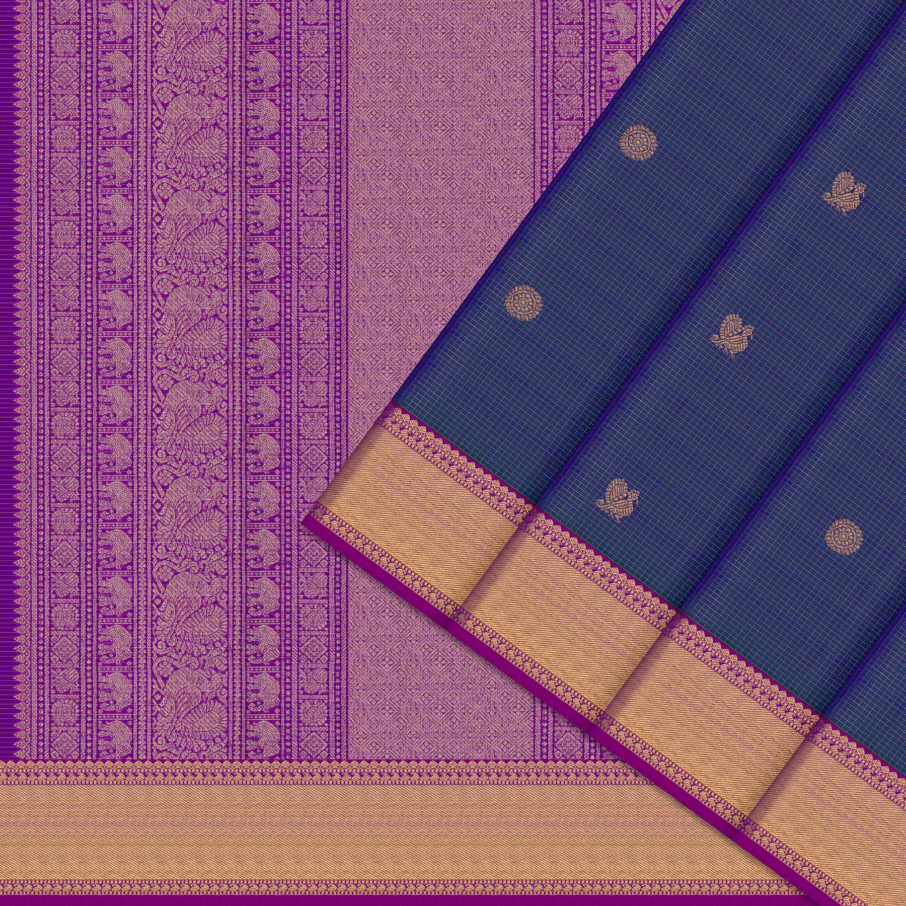 Kanakavalli Kanjivaram Silk Sari 25-599-HS001-10677 - Cover View