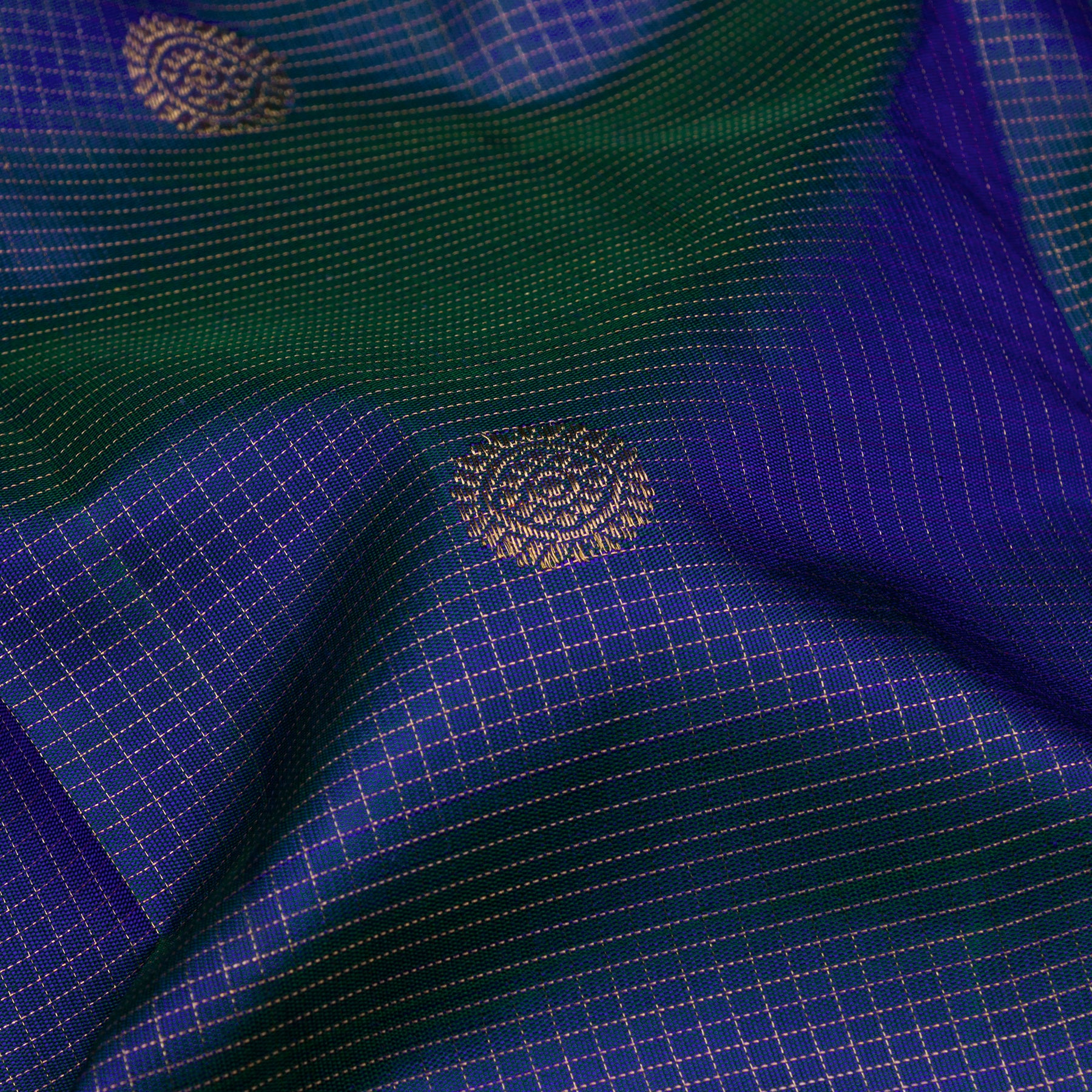 Kanakavalli Kanjivaram Silk Sari 25-599-HS001-10677 - Fabric View