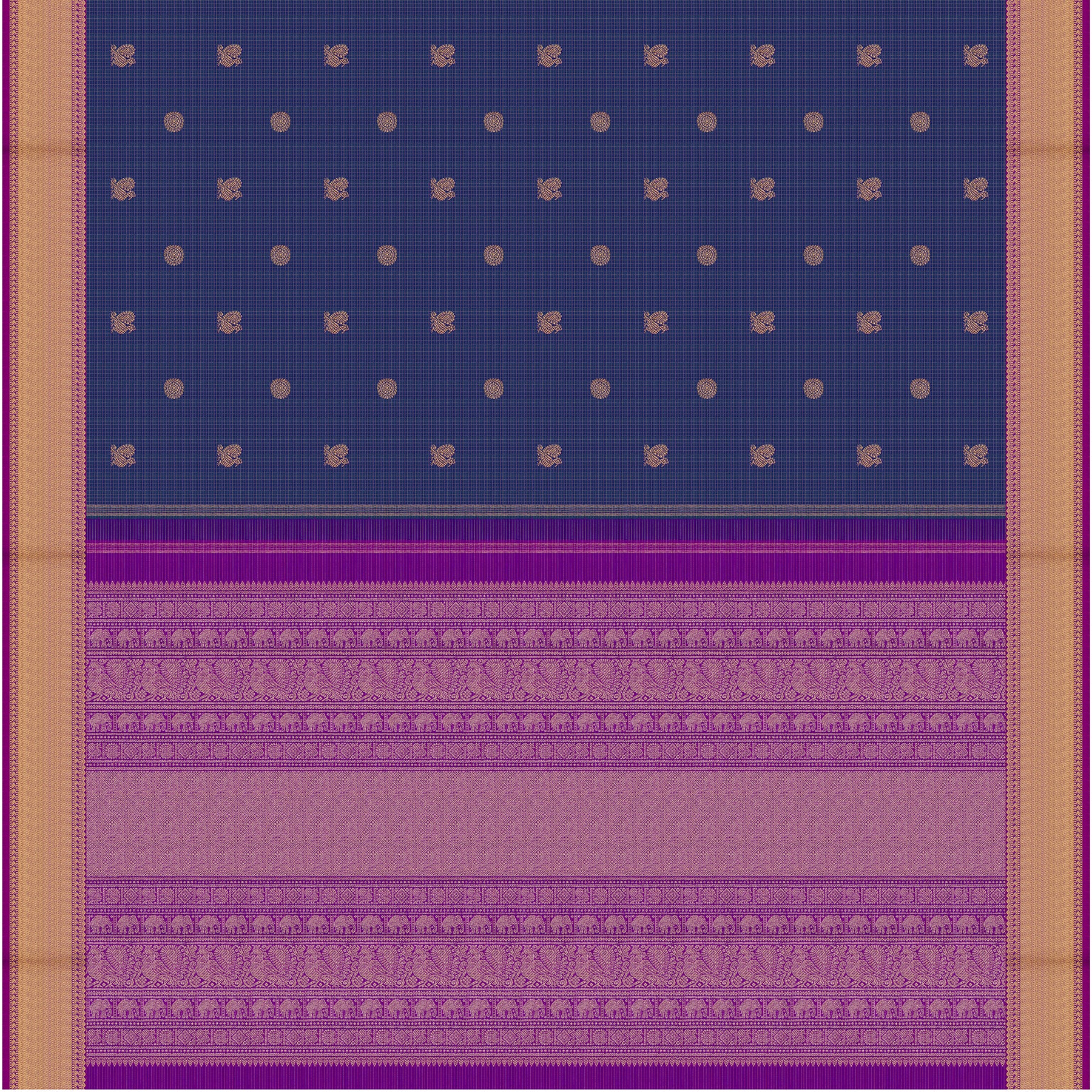 Kanakavalli Kanjivaram Silk Sari 25-599-HS001-10677 - Full View