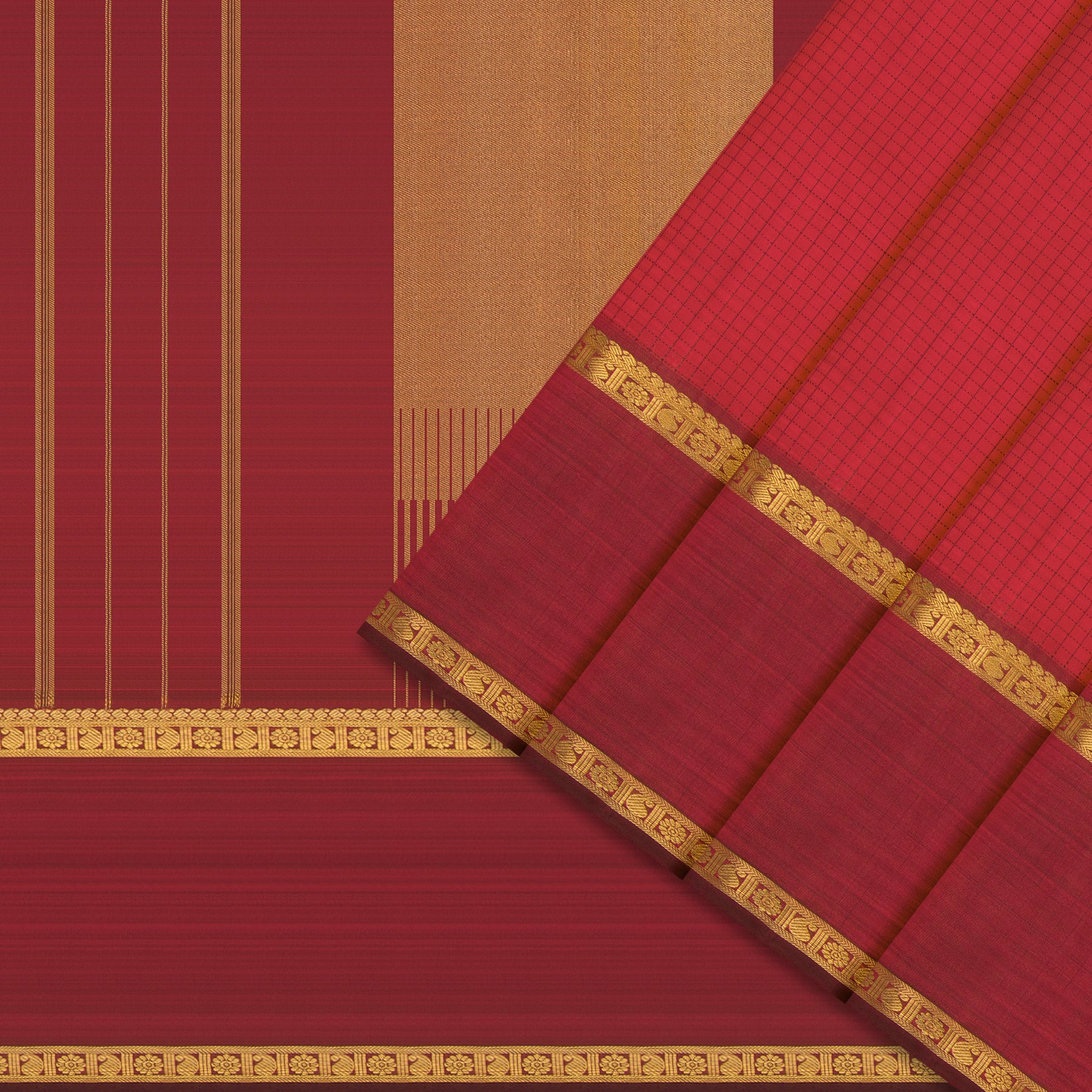 Kanakavalli Kanjivaram Silk Sari 25-611-HS001-01190 - Cover View