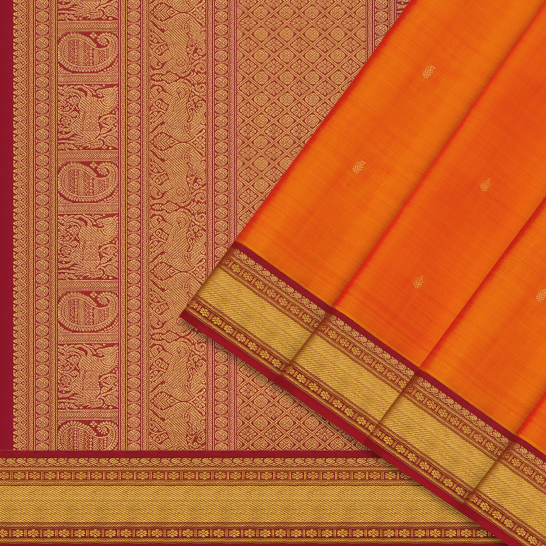 Kanakavalli Kanjivaram Silk Sari 25-611-HS001-01206 - Cover View