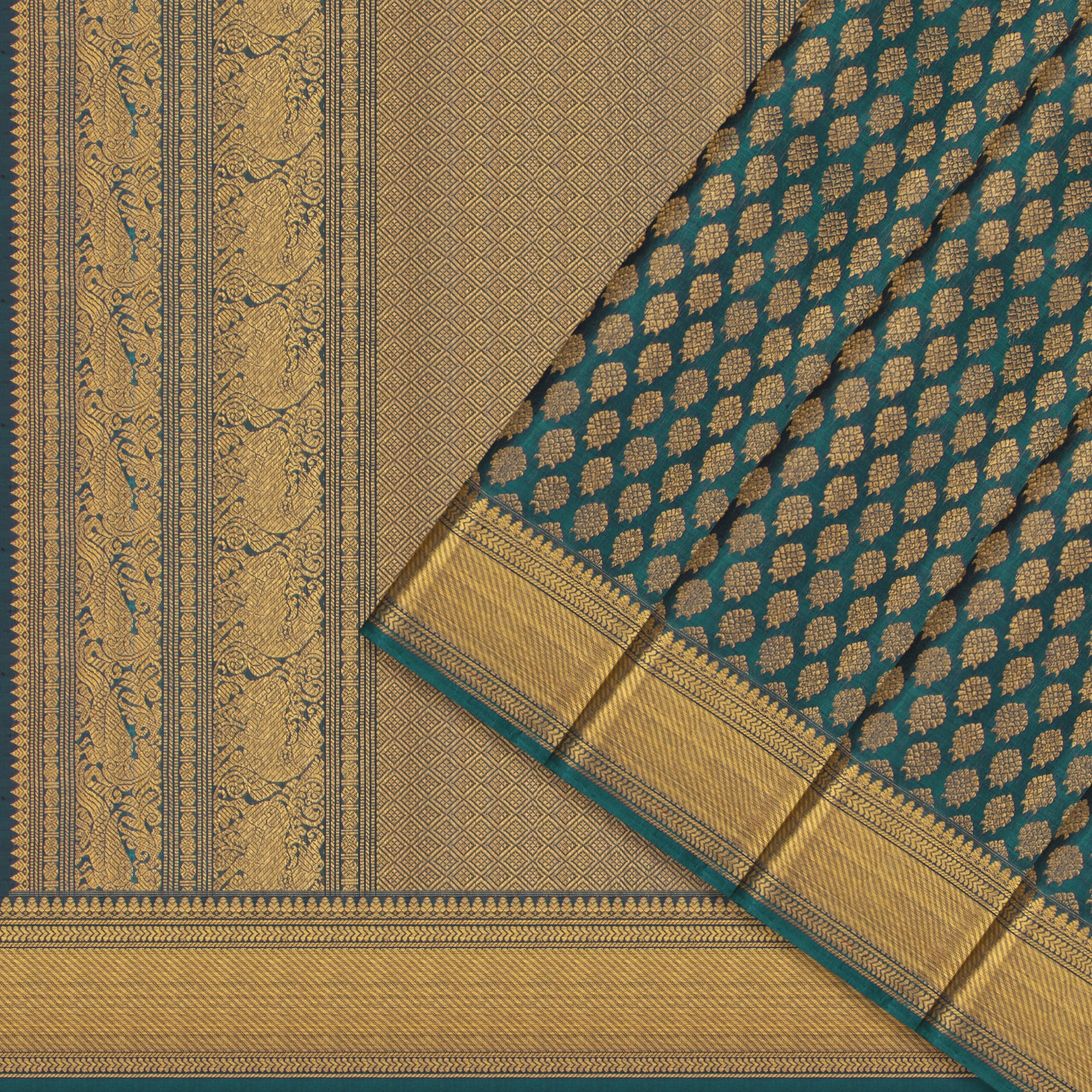 Kanakavalli Kanjivaram Silk Sari 25-611-HS001-04597 - Cover View
