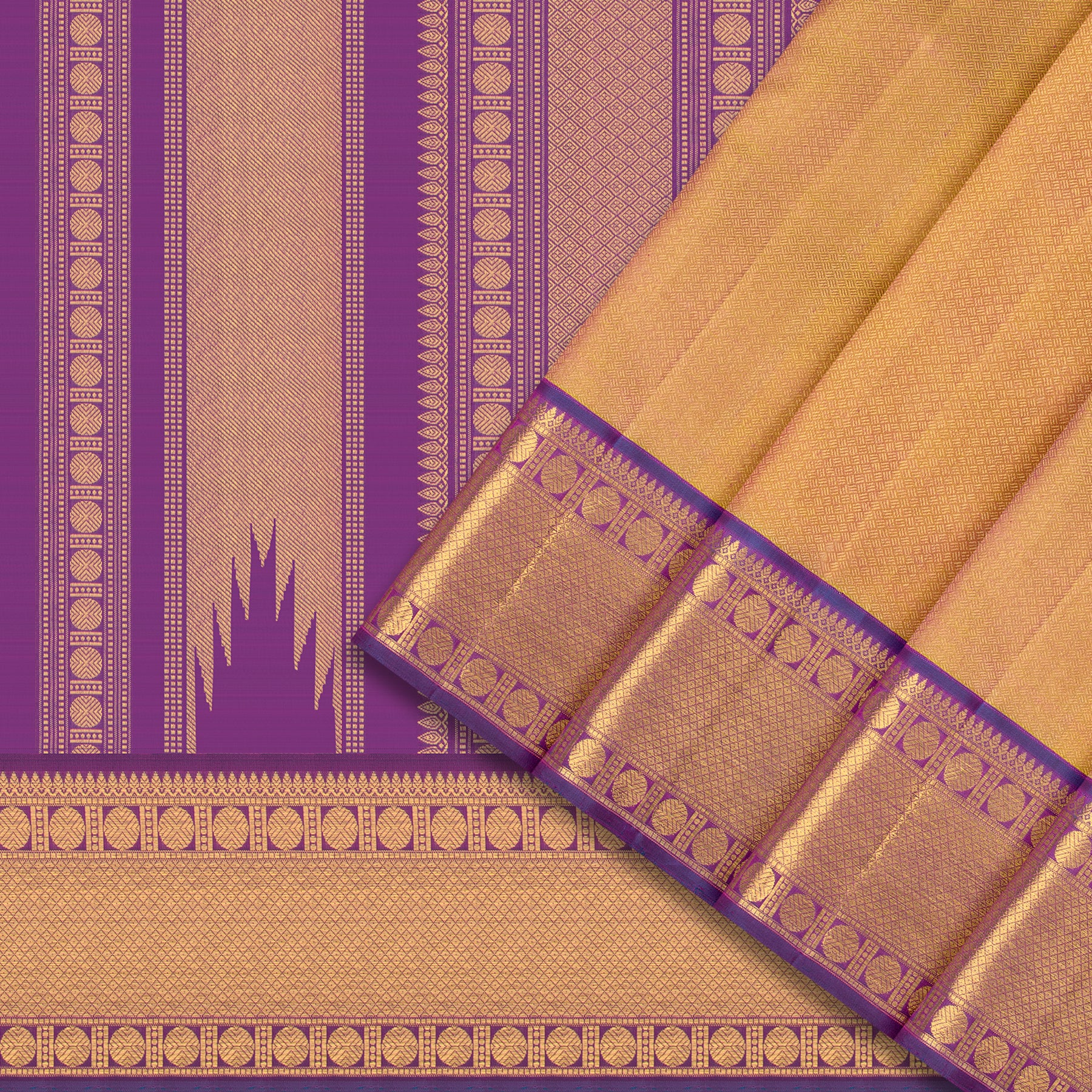 Kanakavalli Kanjivaram Silk Sari 25-611-HS001-08702 - Cover View