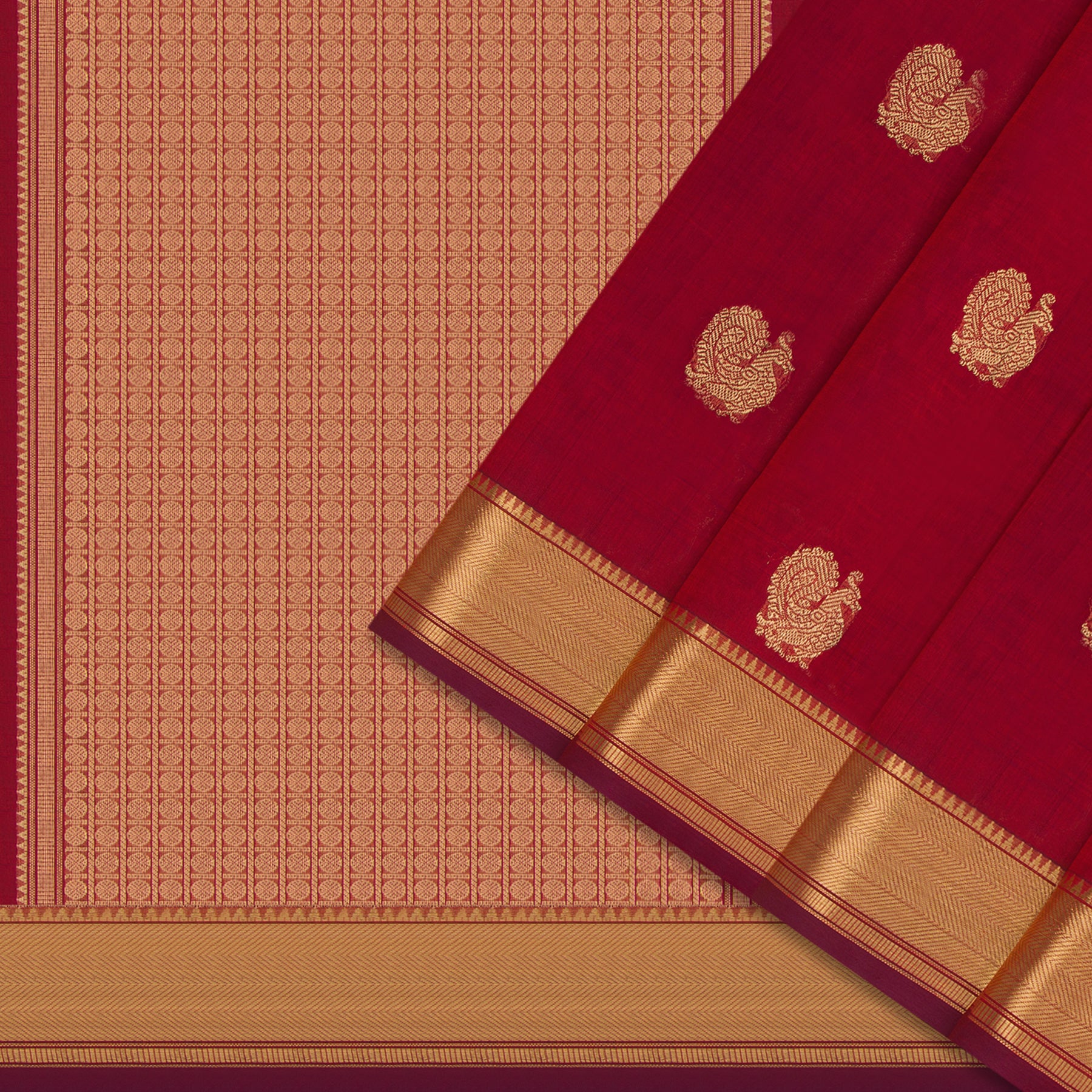 Kanakavalli Silk/Cotton Sari 25-613-HS005-00581 - Cover View