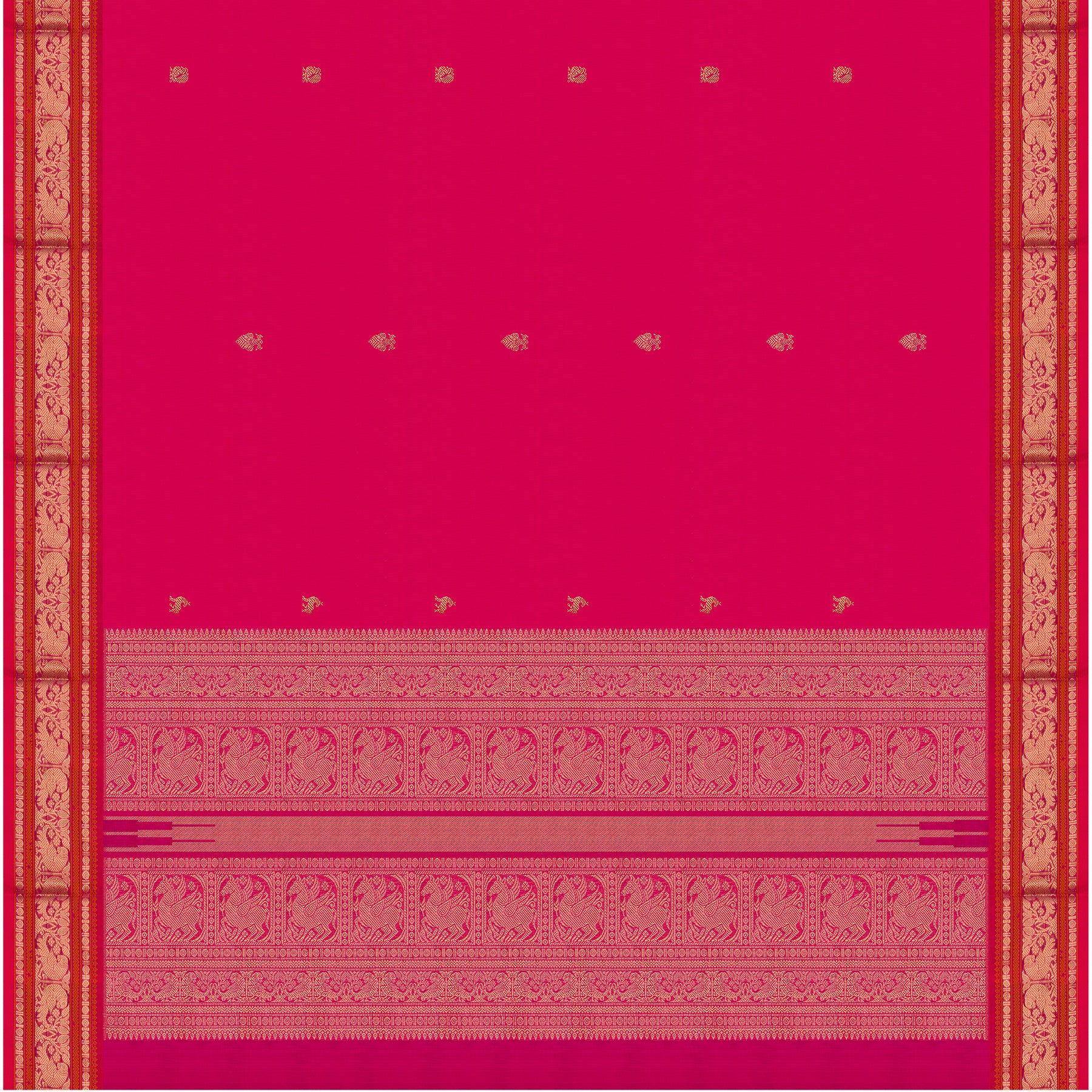 Kanakavalli Silk/Cotton Sari 25-613-HS005-00593 - Full View