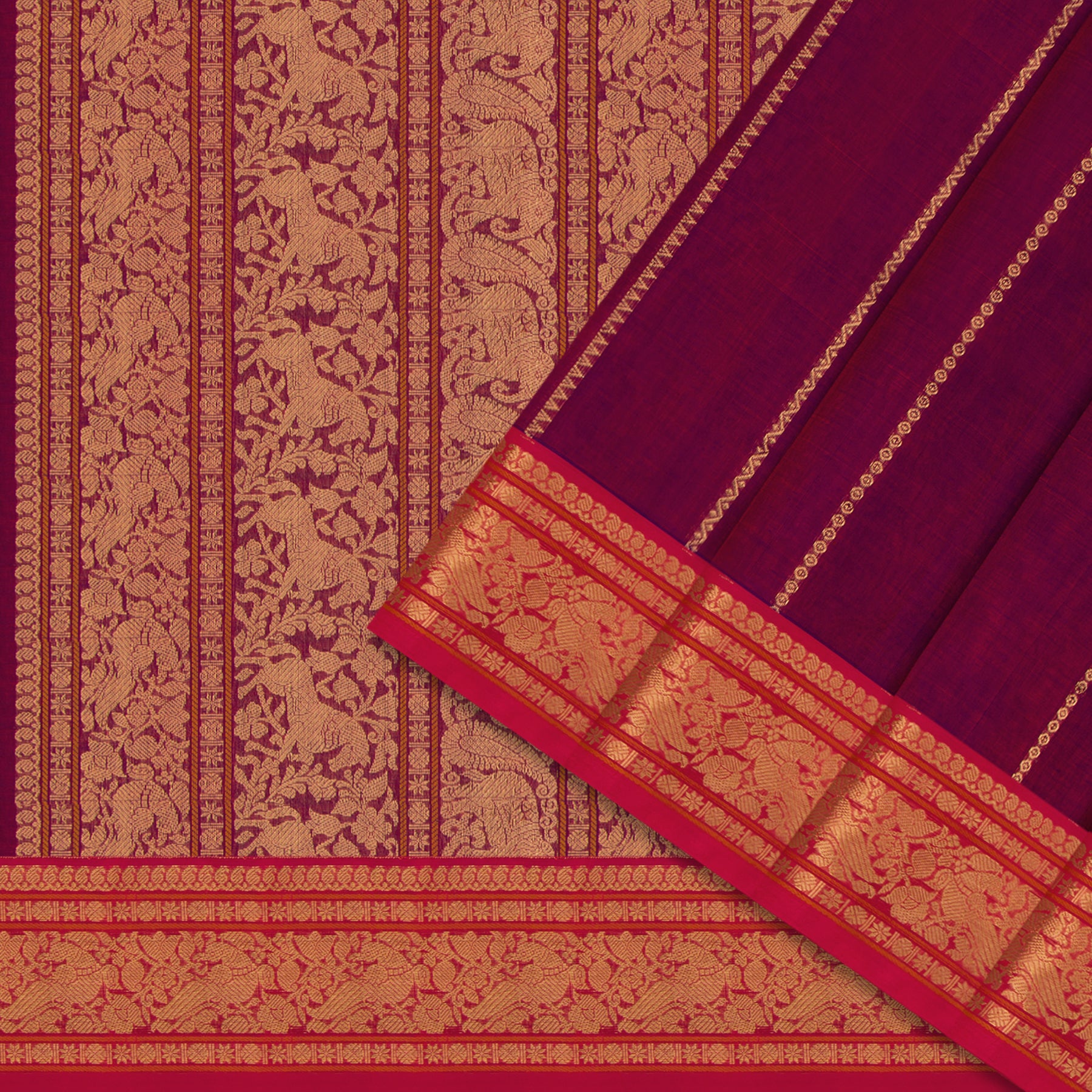 Kanakavalli Silk/Cotton Sari 25-613-HS005-00612 - Cover View