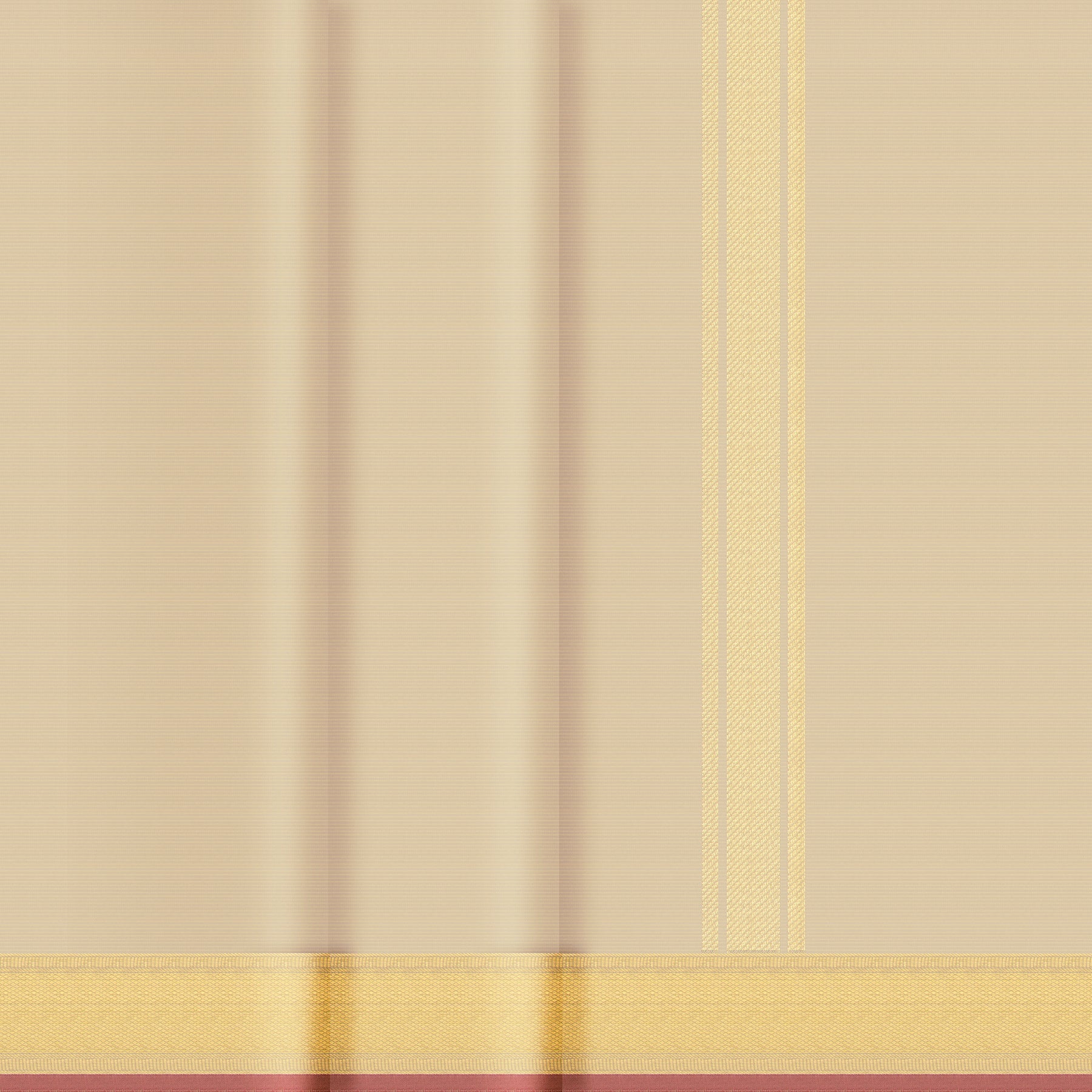 Kanakavalli Kanjivaram Silk Angavastram CO-ORD 25-615-AF001-08966 - Double Pleated View