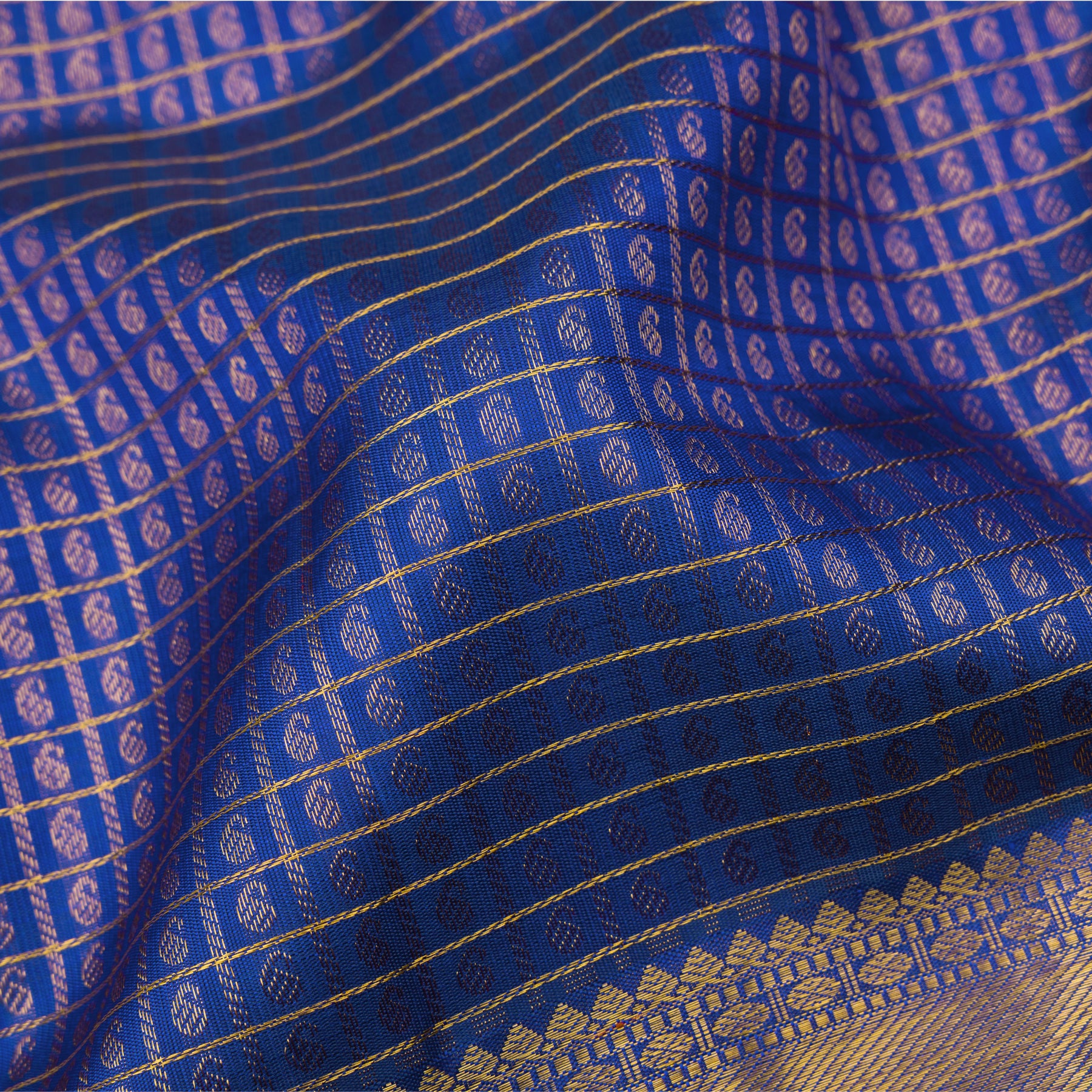 Kanakavalli Kanjivaram Silk Sari 25-615-HS001-00422 - Fabric View