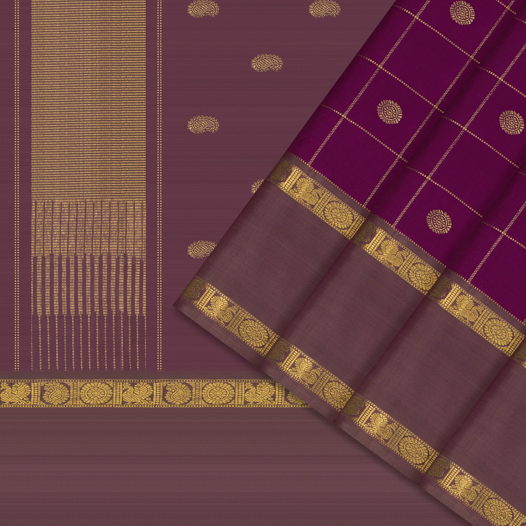 Kanakavalli Kanjivaram Silk Sari 25-615-HS001-00425 - Cover View