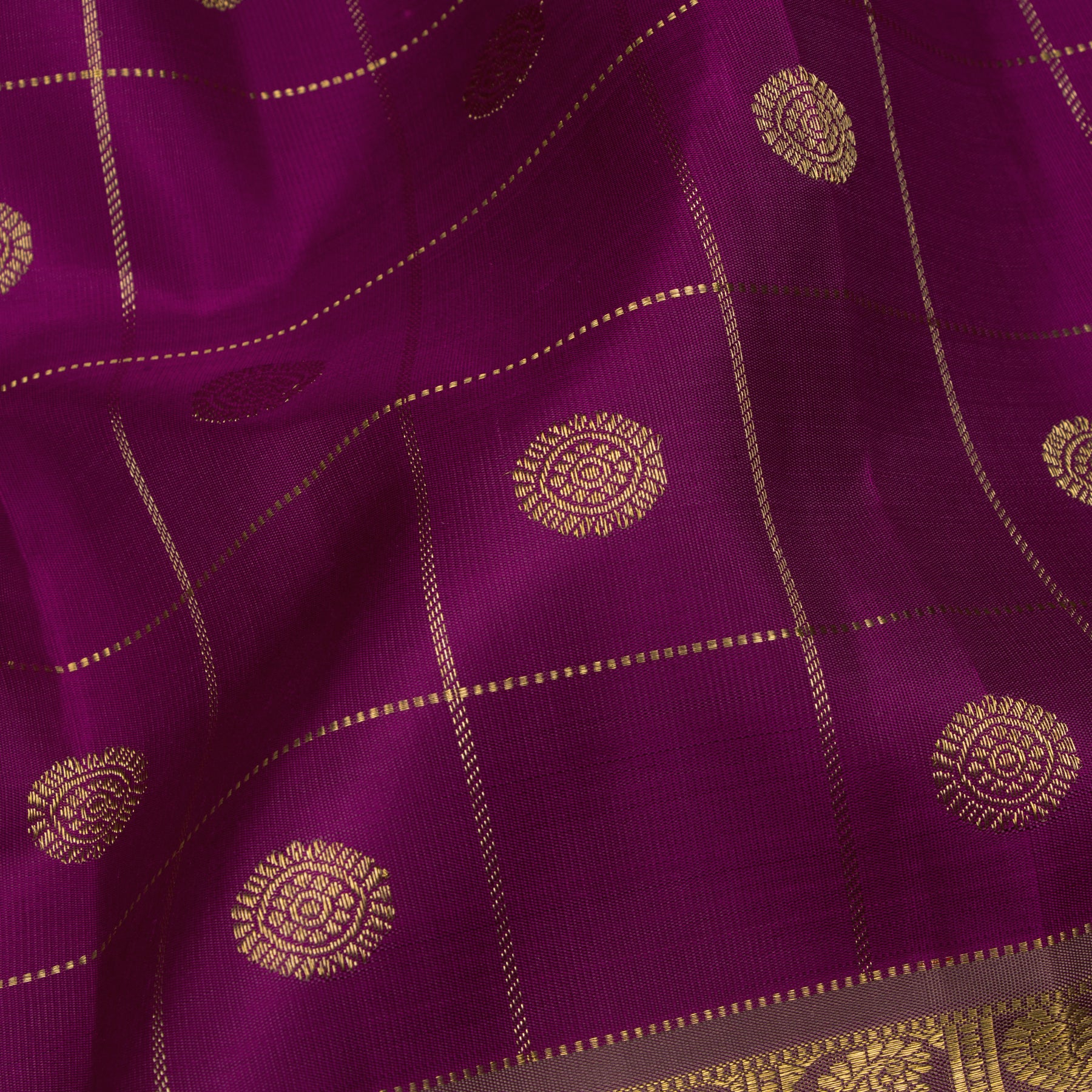 Kanakavalli Kanjivaram Silk Sari 25-615-HS001-00425 - Fabric View