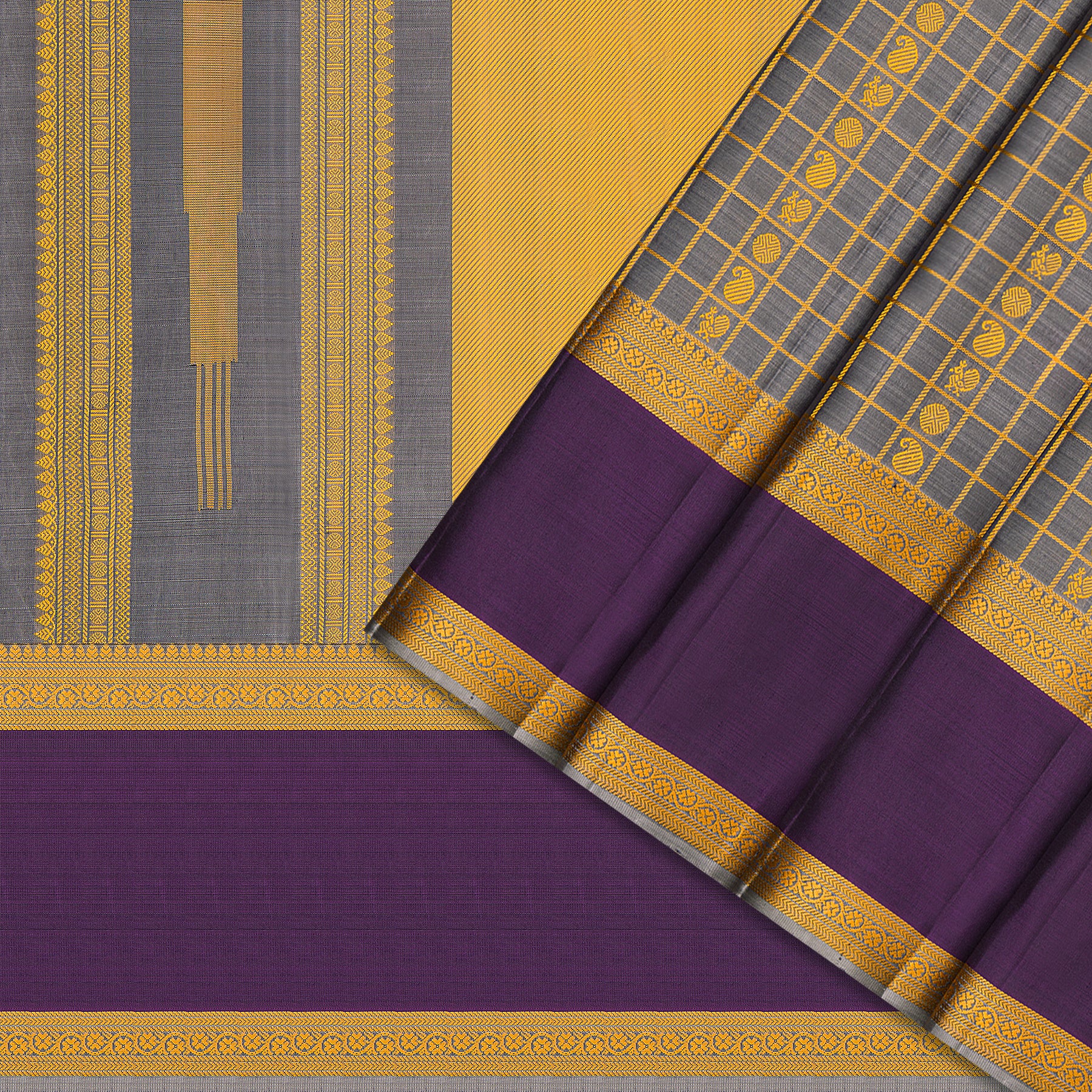Kanakavalli Kanjivaram Silk Sari 25-615-HS001-00472 - Cover View