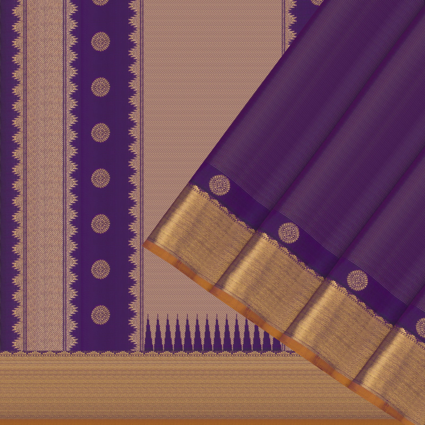 Kanakavalli Kanjivaram Silk Sari 25-615-HS001-00502 - Cover View