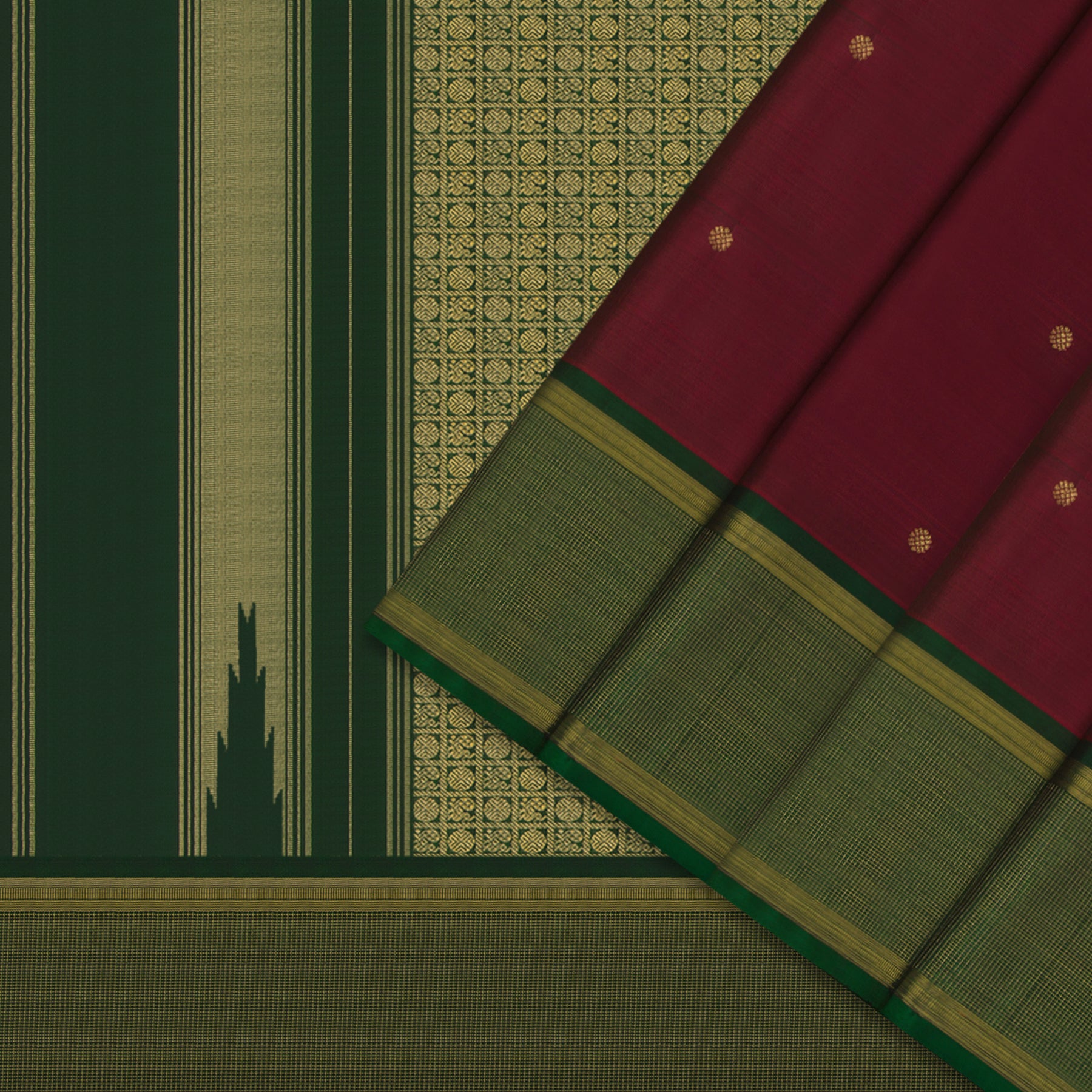 Kanakavalli Kanjivaram Silk Sari 25-615-HS001-00553 - Cover View