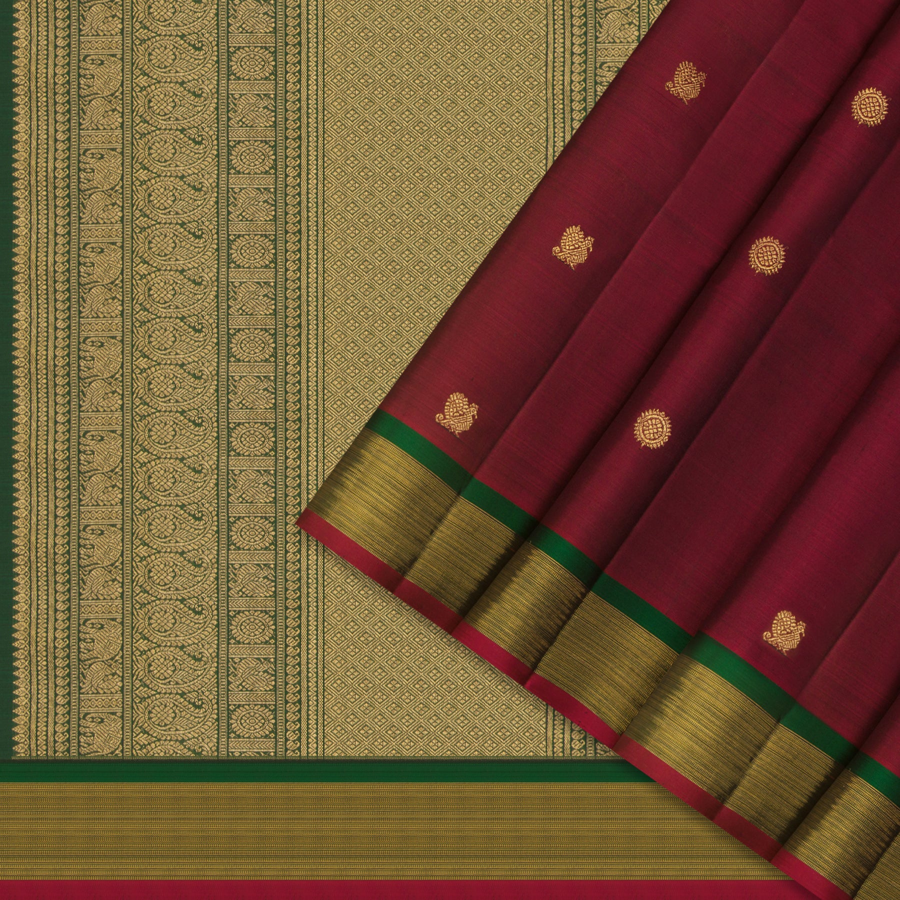 Kanakavalli Kanjivaram Silk Sari 25-615-HS001-01157 - Cover View