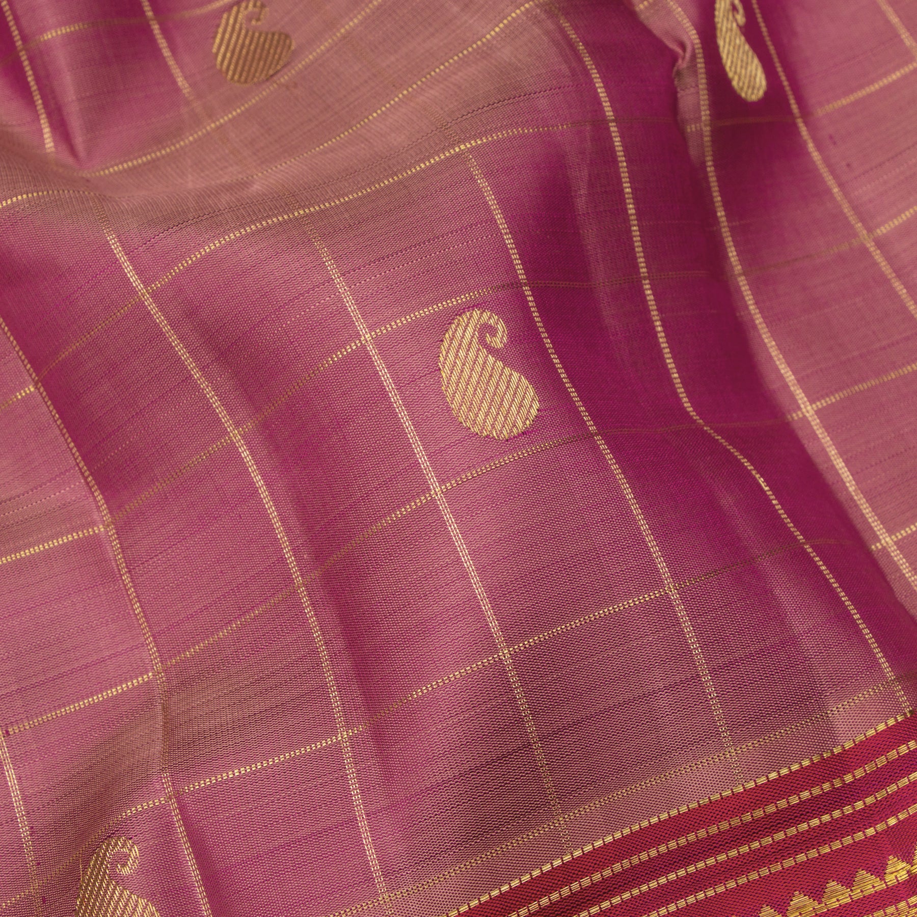 Kanakavalli Kanjivaram Silk Sari 25-615-HS001-01920 - Fabric View