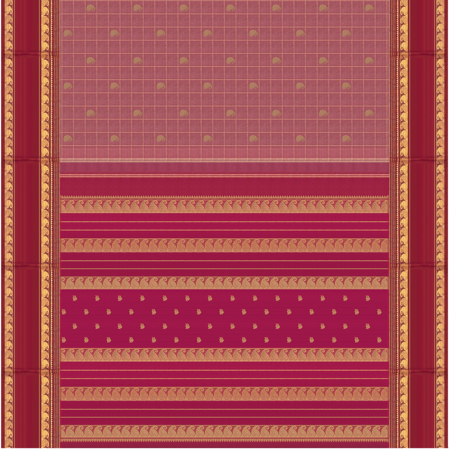 Kanakavalli Kanjivaram Silk Sari 25-615-HS001-01920 - Full View