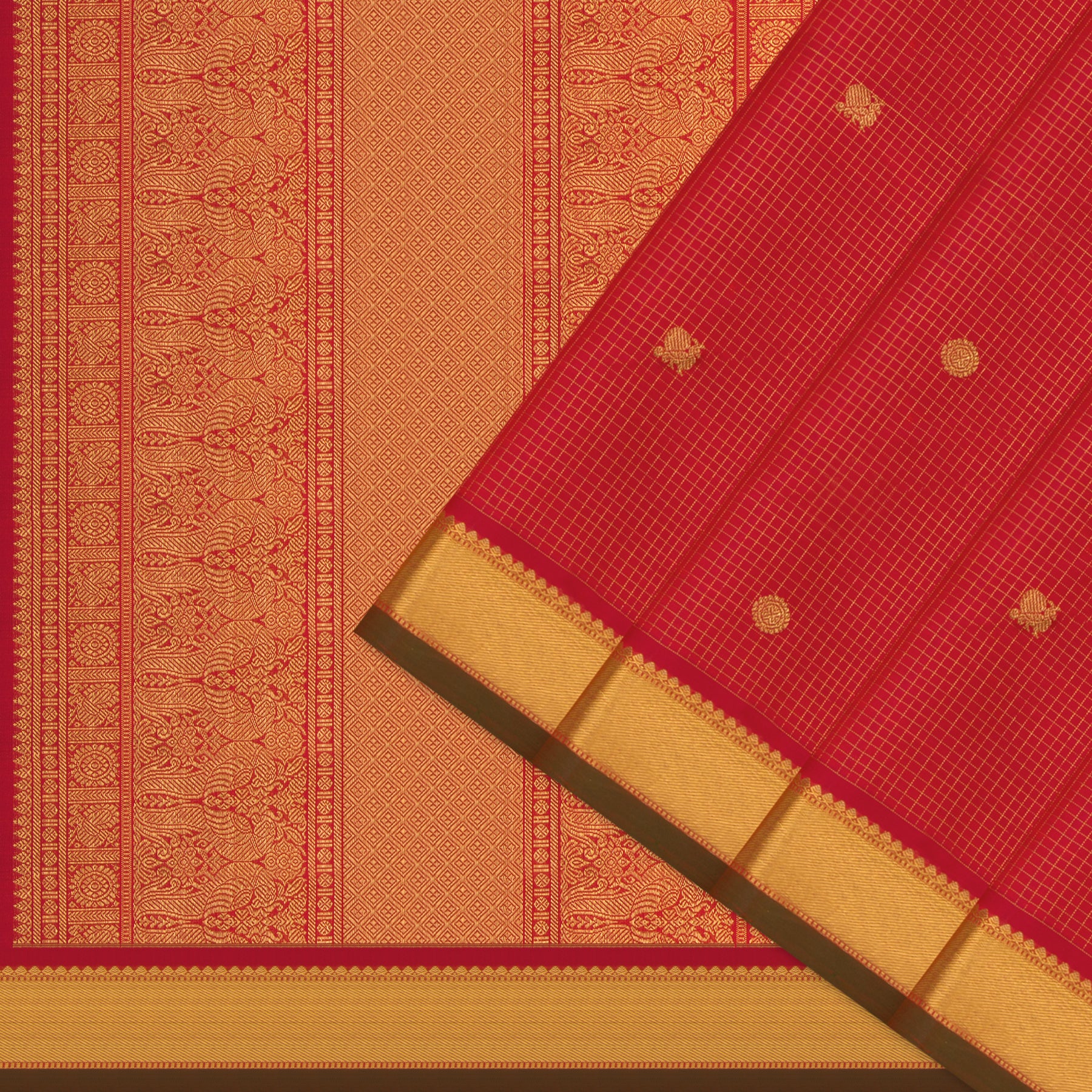 Kanakavalli Kanjivaram Silk Sari 25-615-HS001-02640 - Cover View