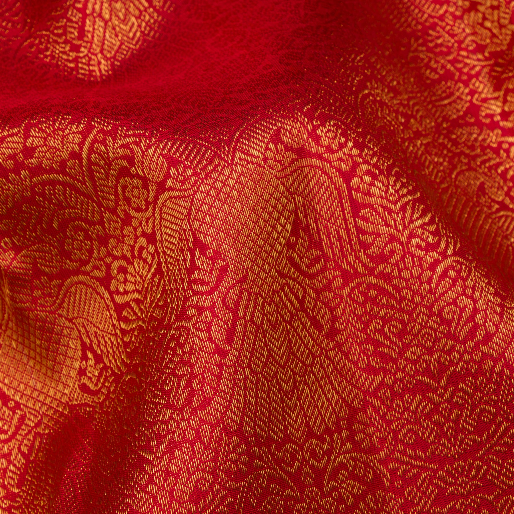 Kanakavalli Kanjivaram Silk Sari 25-615-HS001-02641 - Fabric View