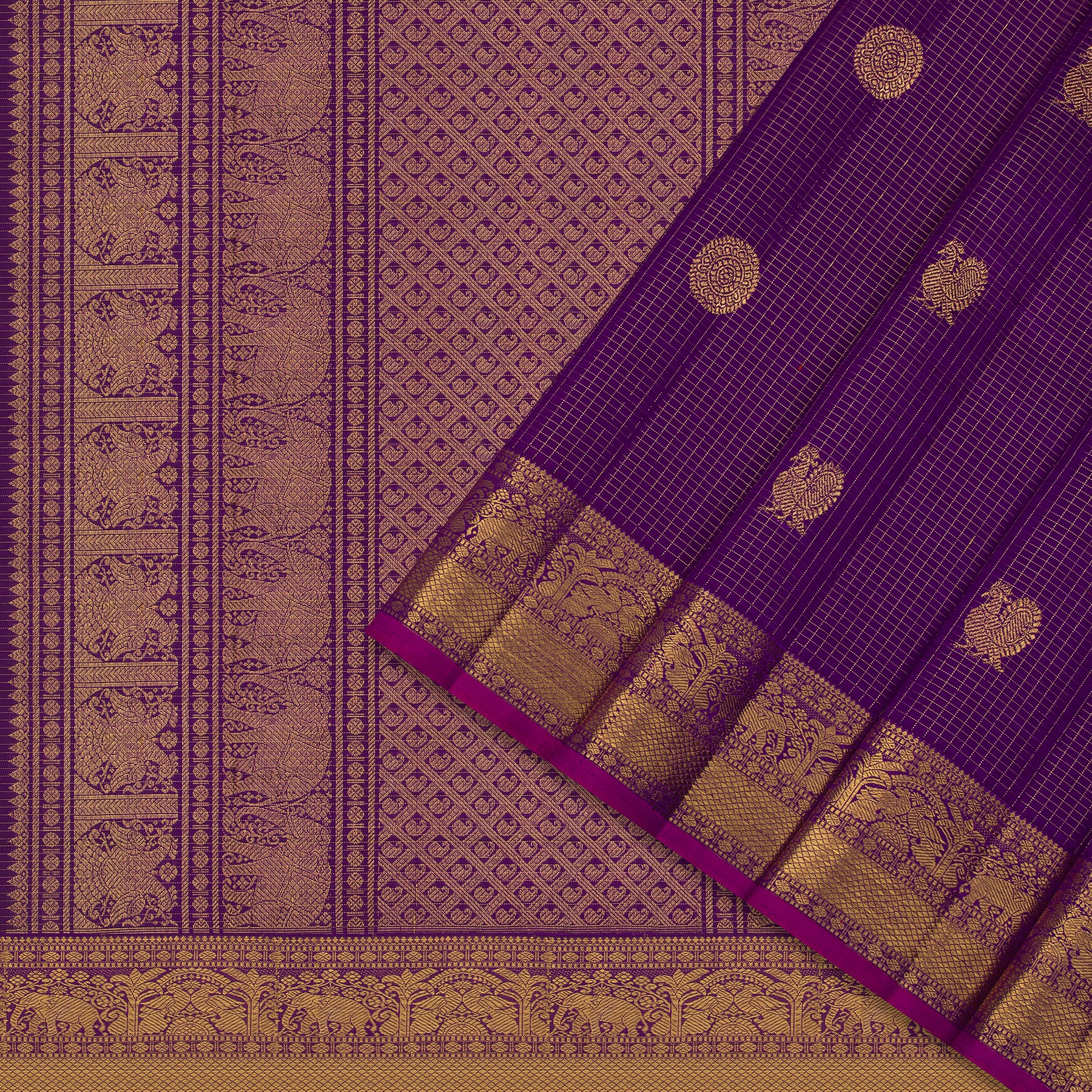 Kanakavalli Kanjivaram Silk Sari 25-615-HS001-02663 - Cover View