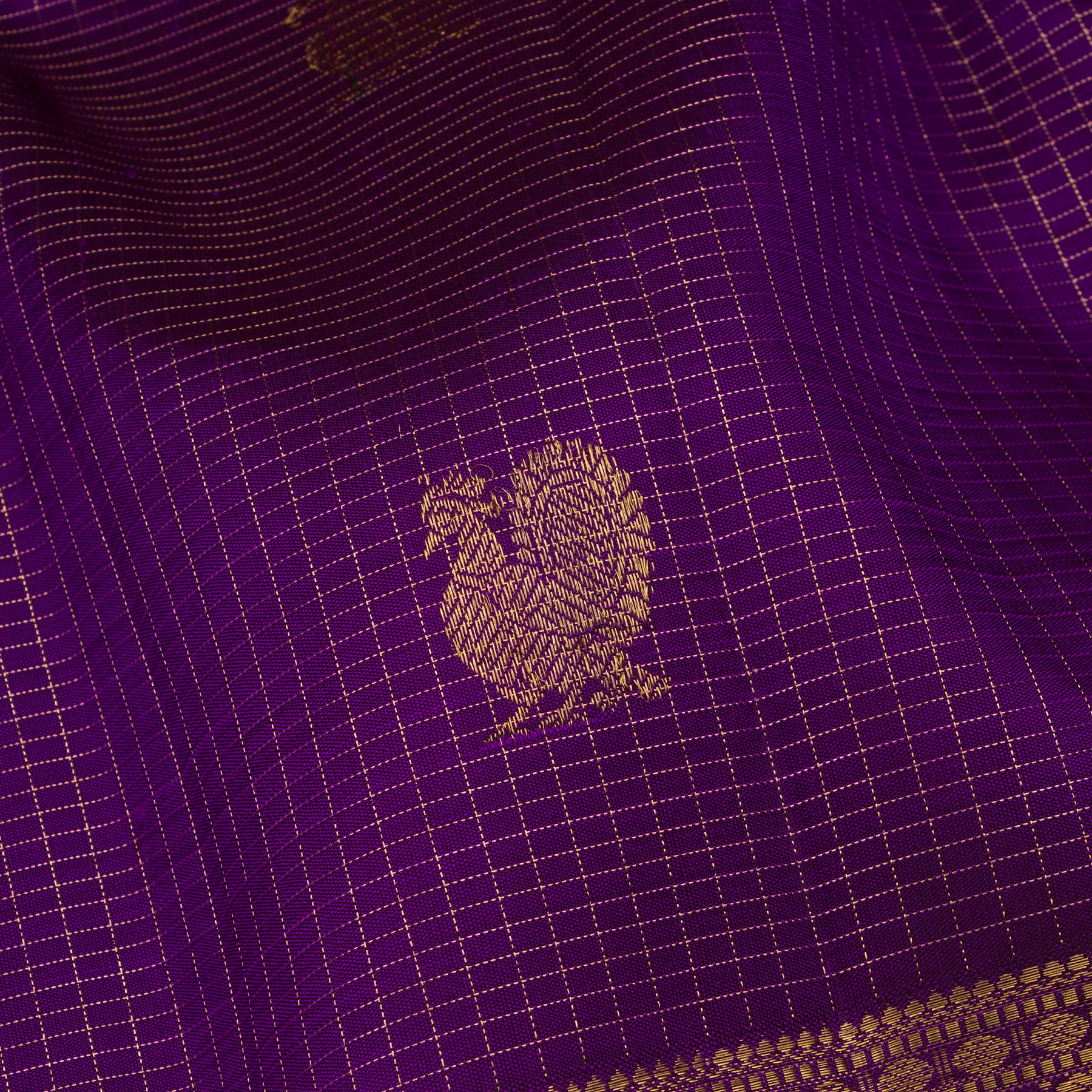 Kanakavalli Kanjivaram Silk Sari 25-615-HS001-02663 - Fabric View
