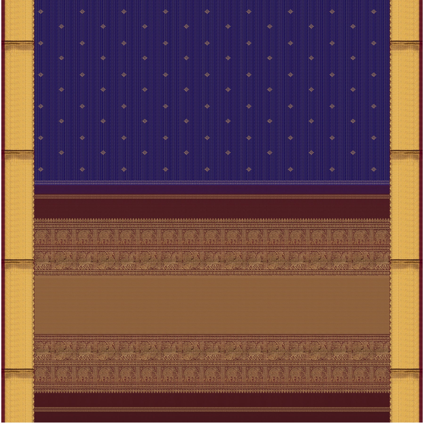Kanakavalli Kanjivaram Silk Sari 25-615-HS001-02741 - Full View